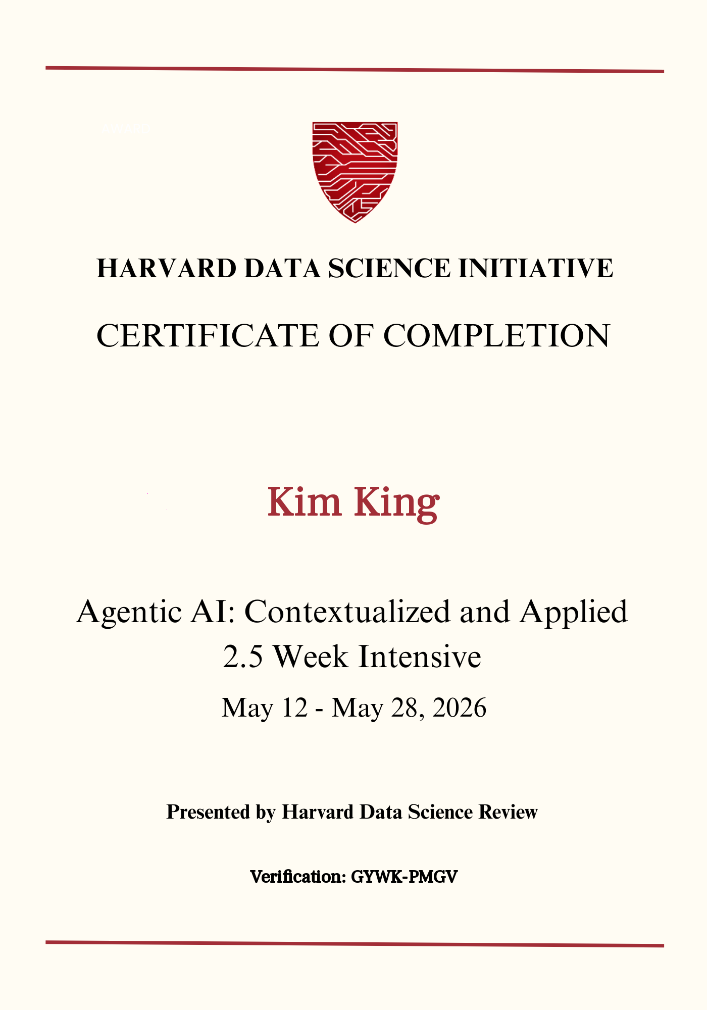 User Certificate