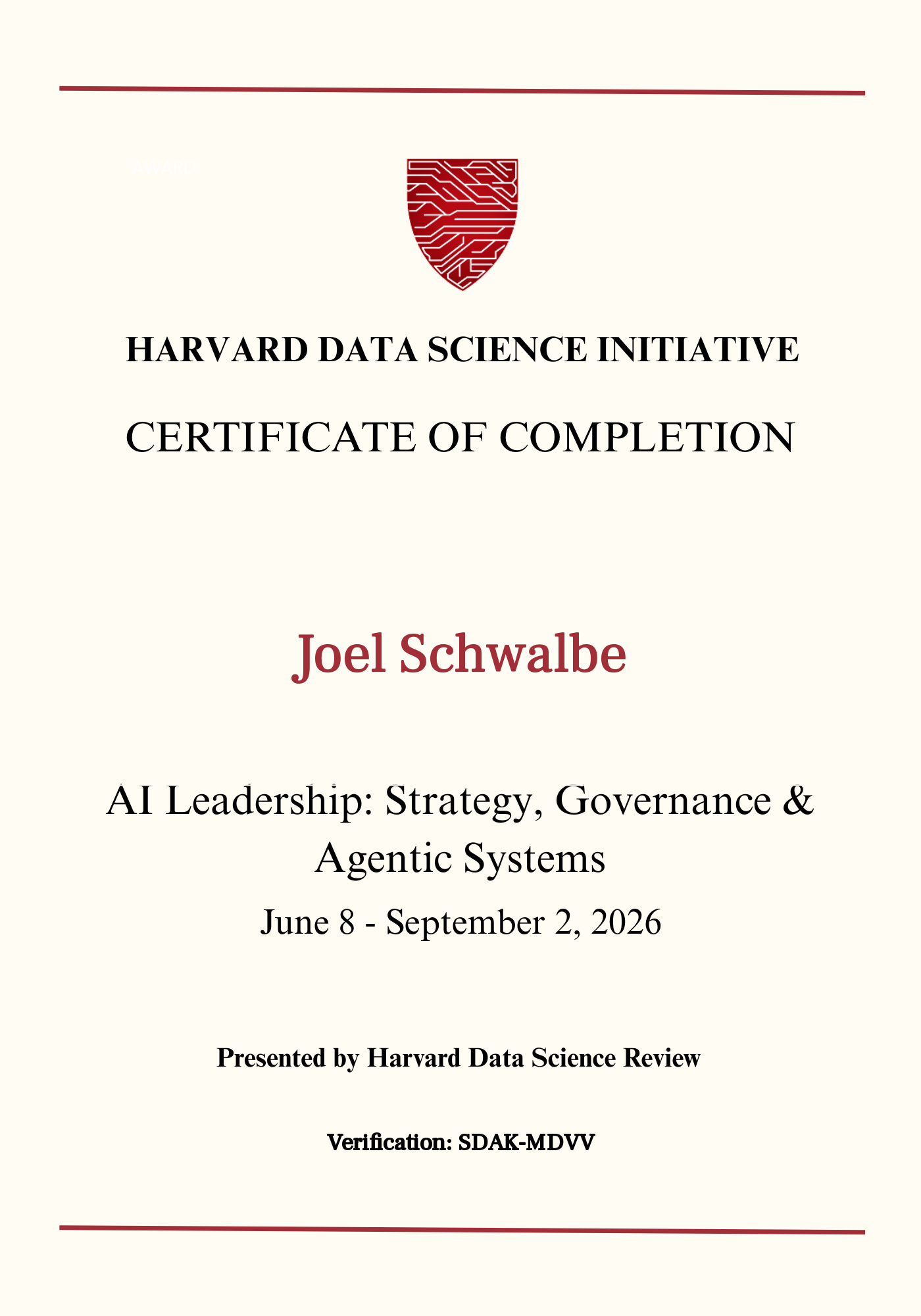 User Certificate