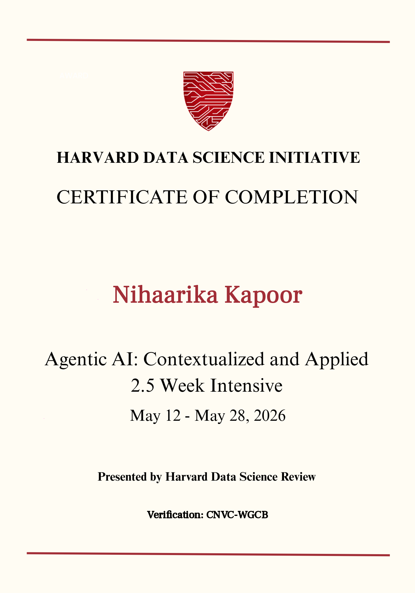 User Certificate