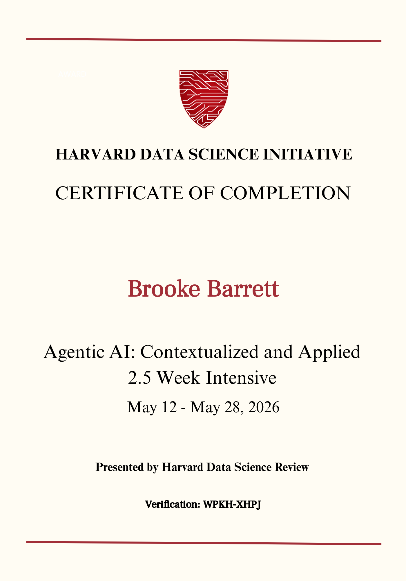 User Certificate
