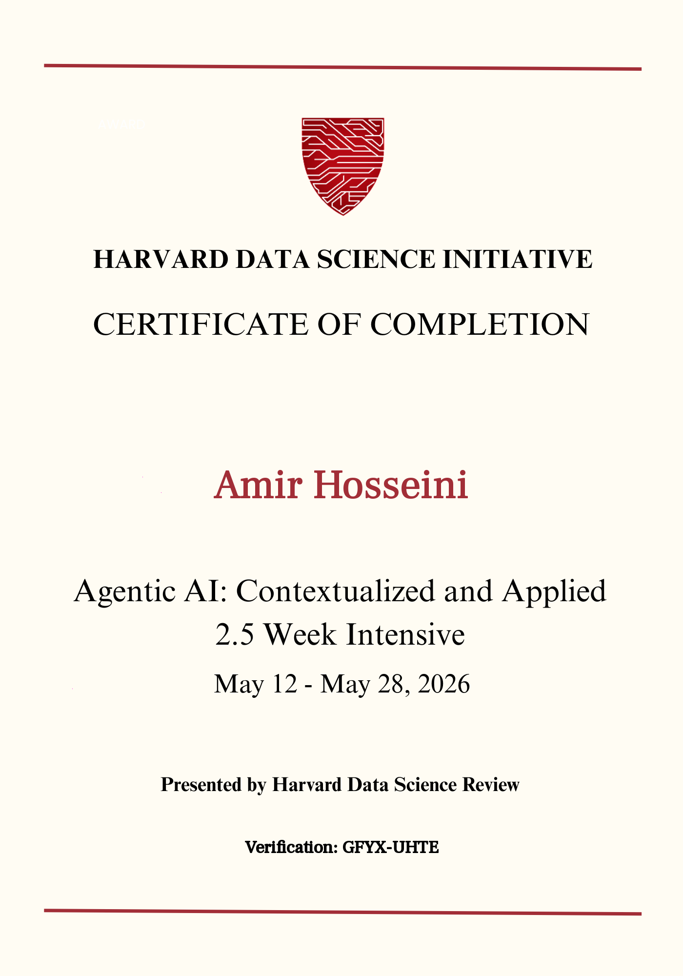 User Certificate
