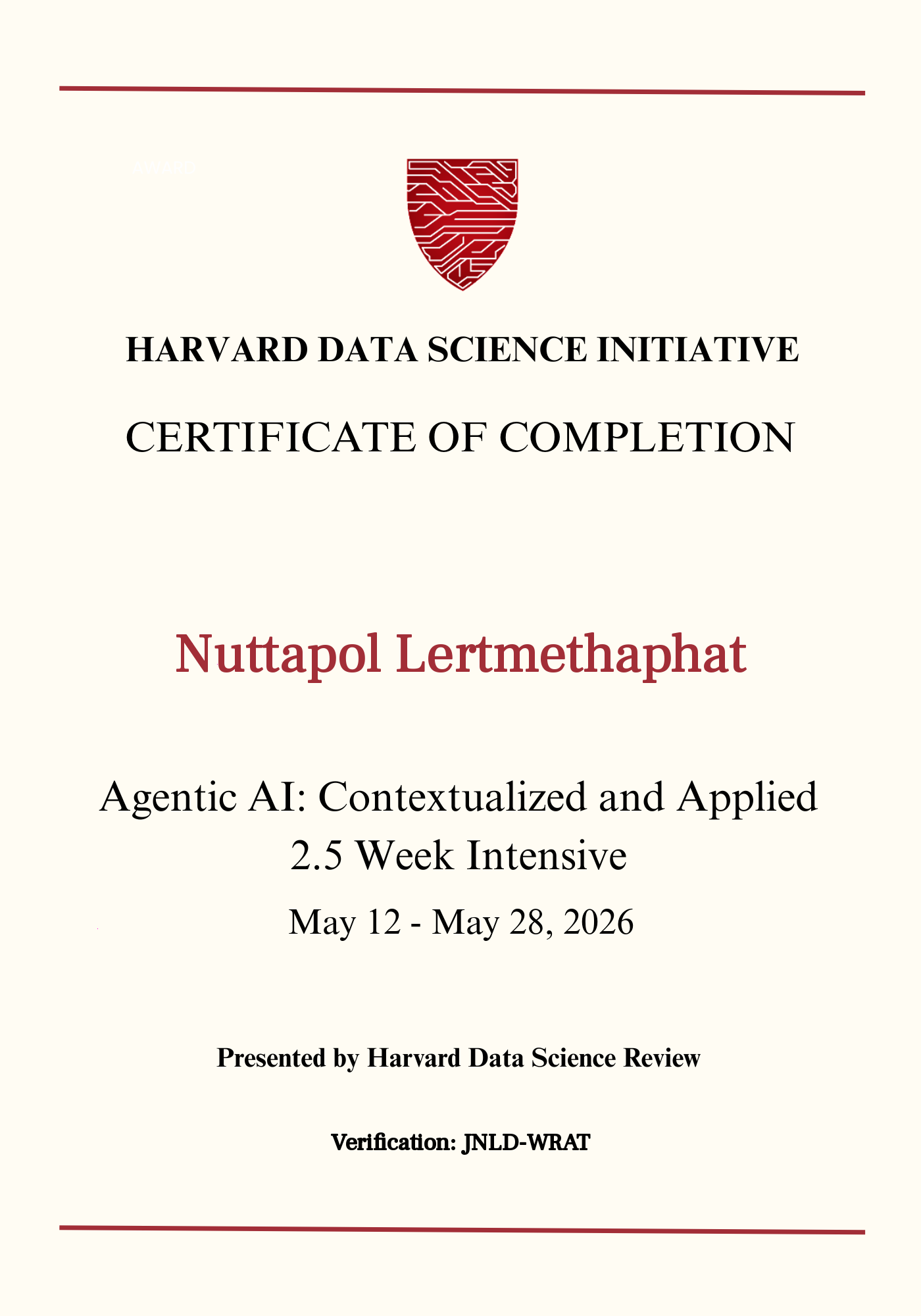 User Certificate