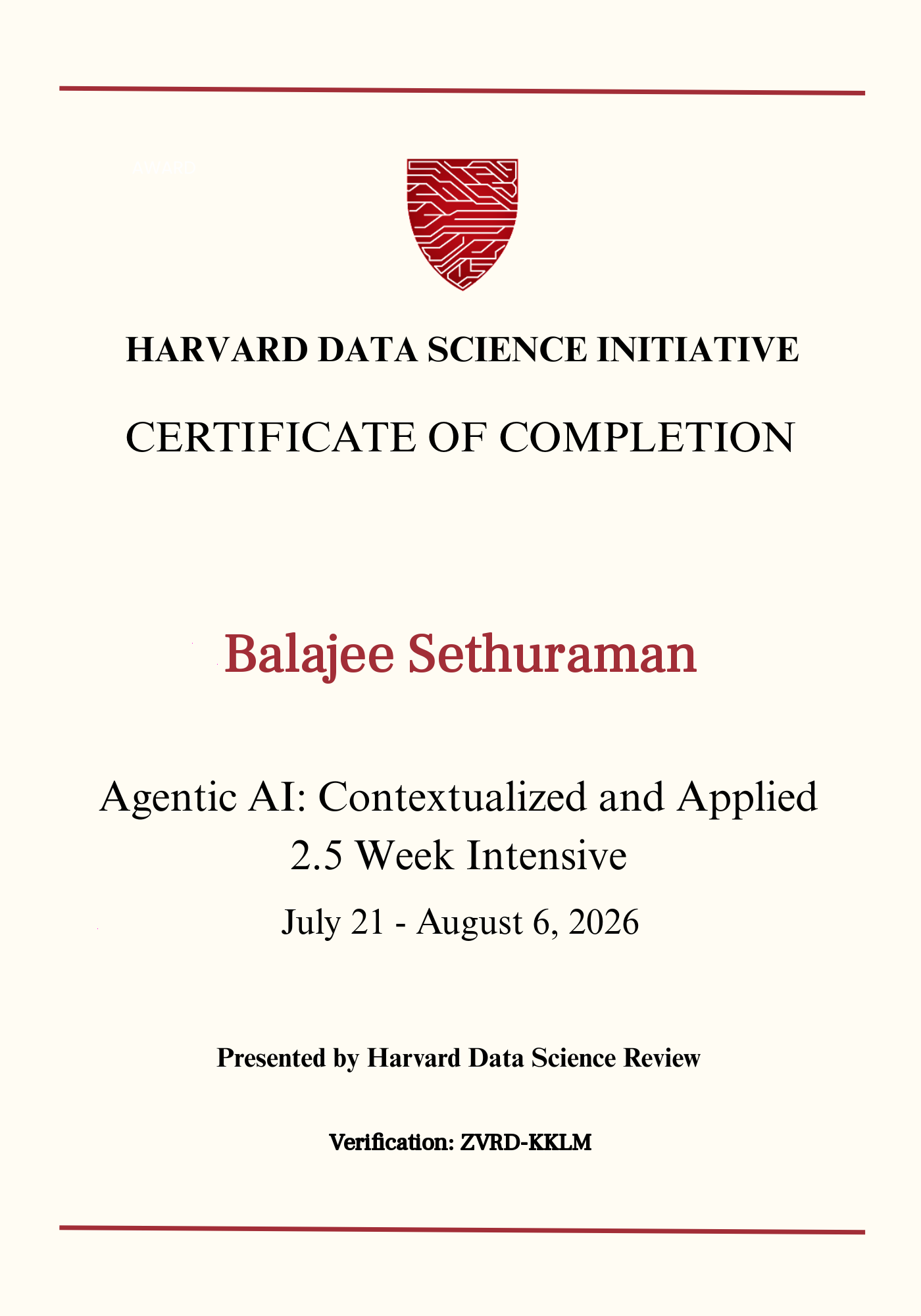 User Certificate