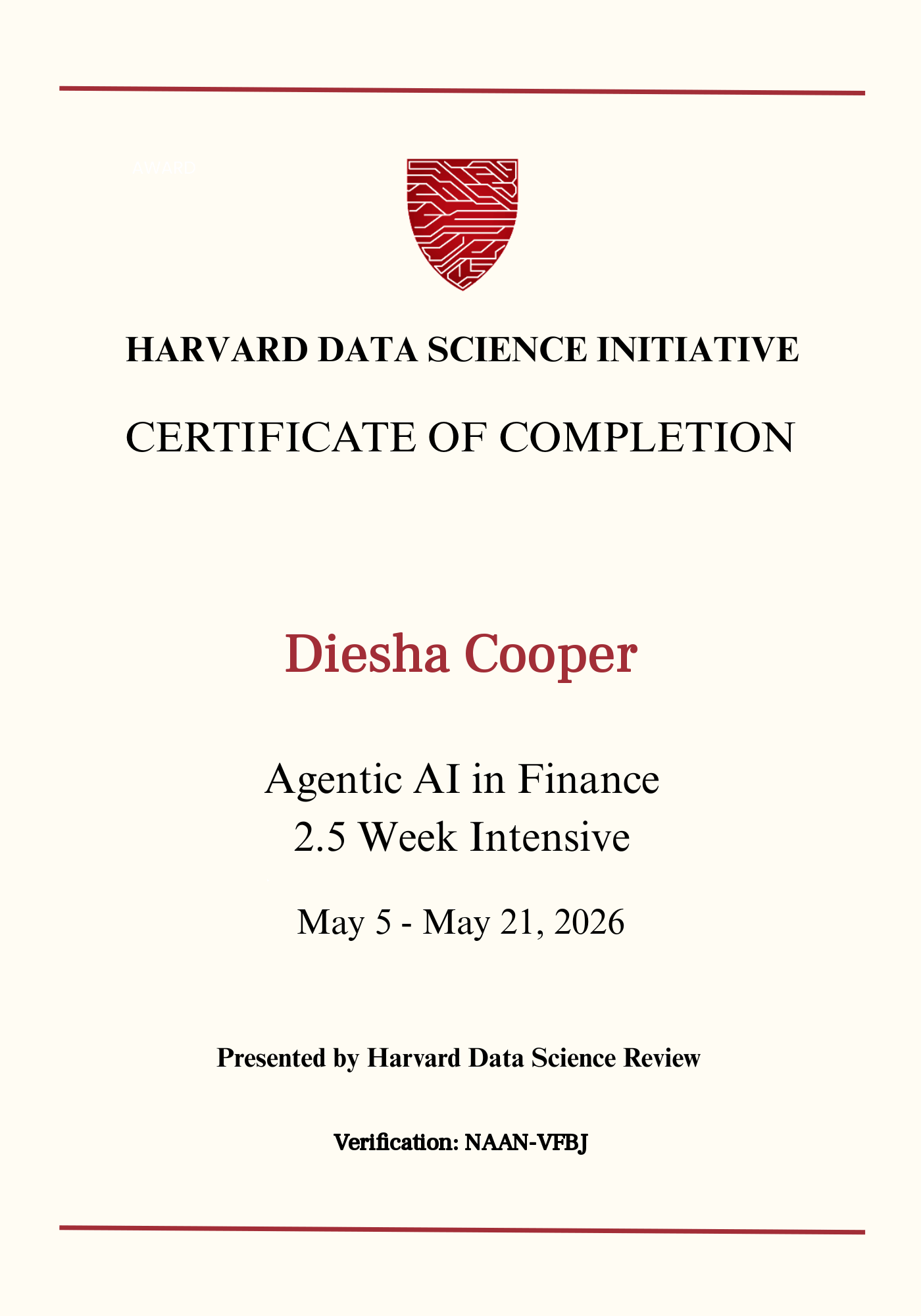 User Certificate