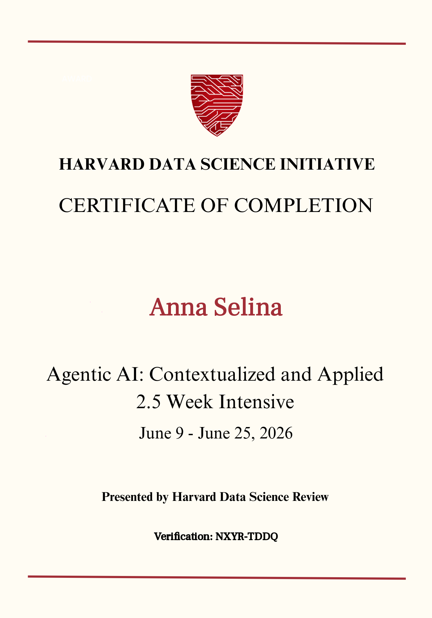 User Certificate