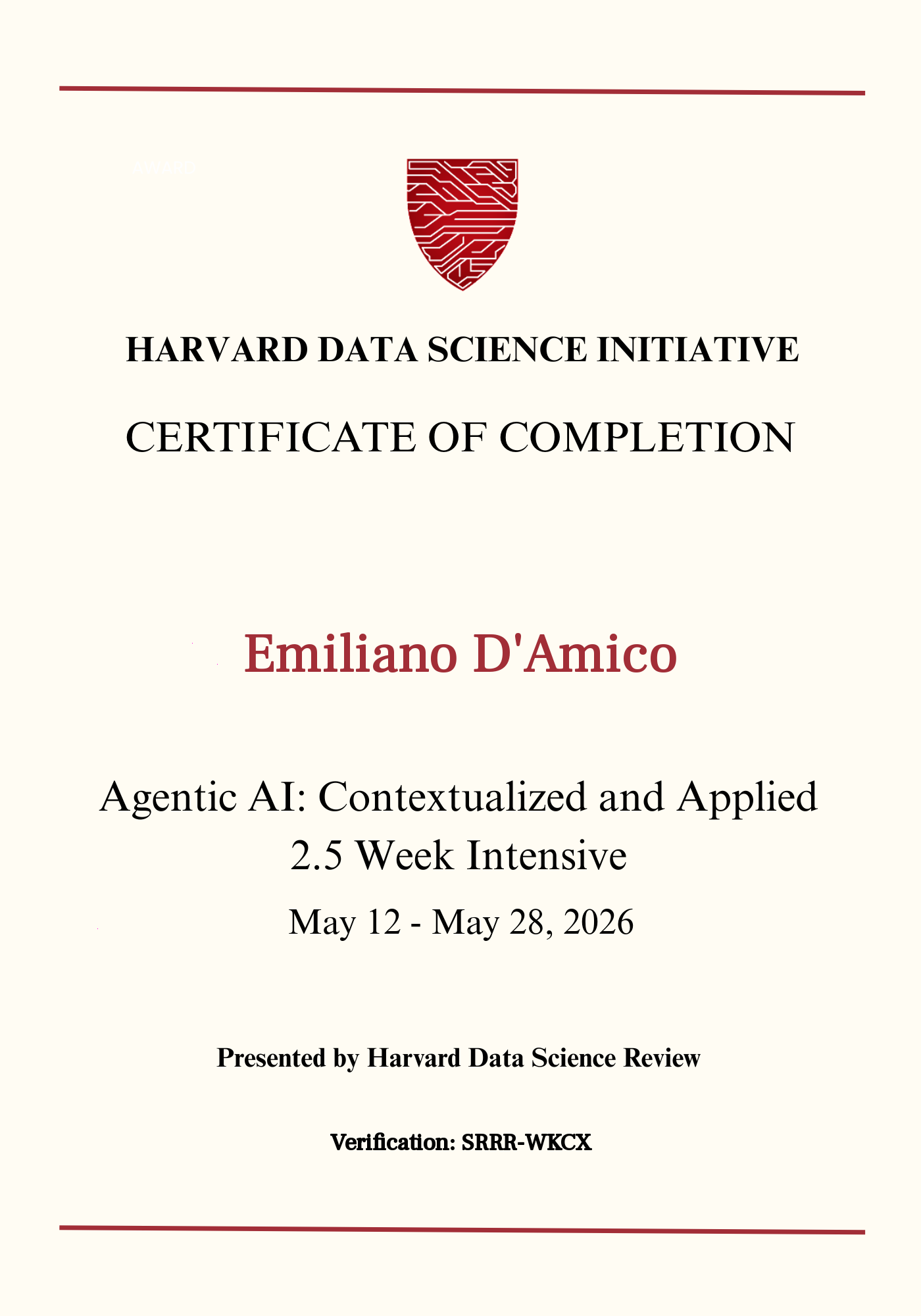 User Certificate