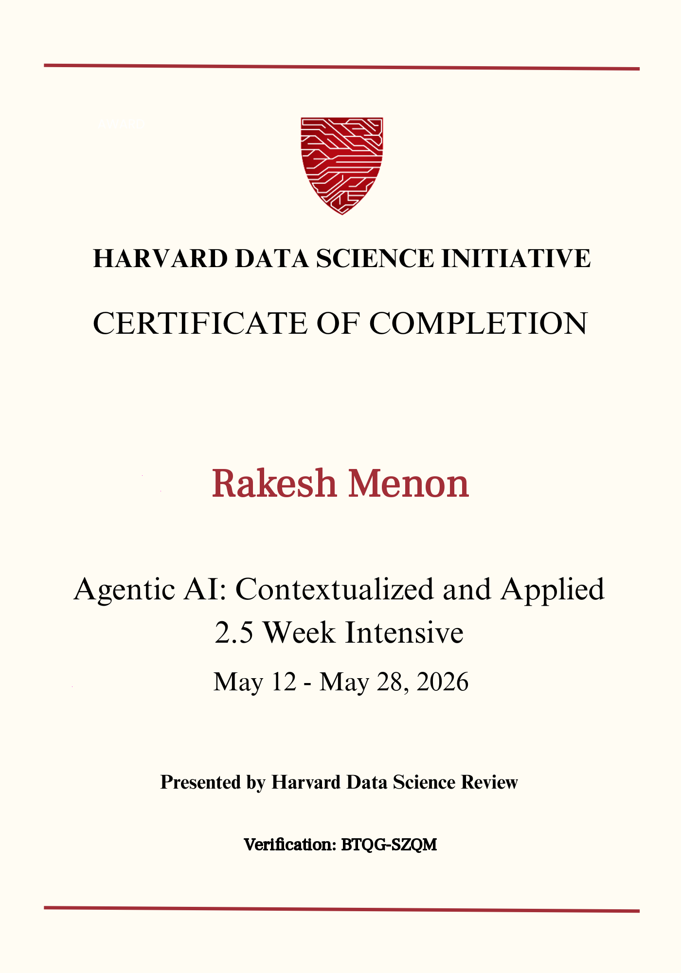 User Certificate