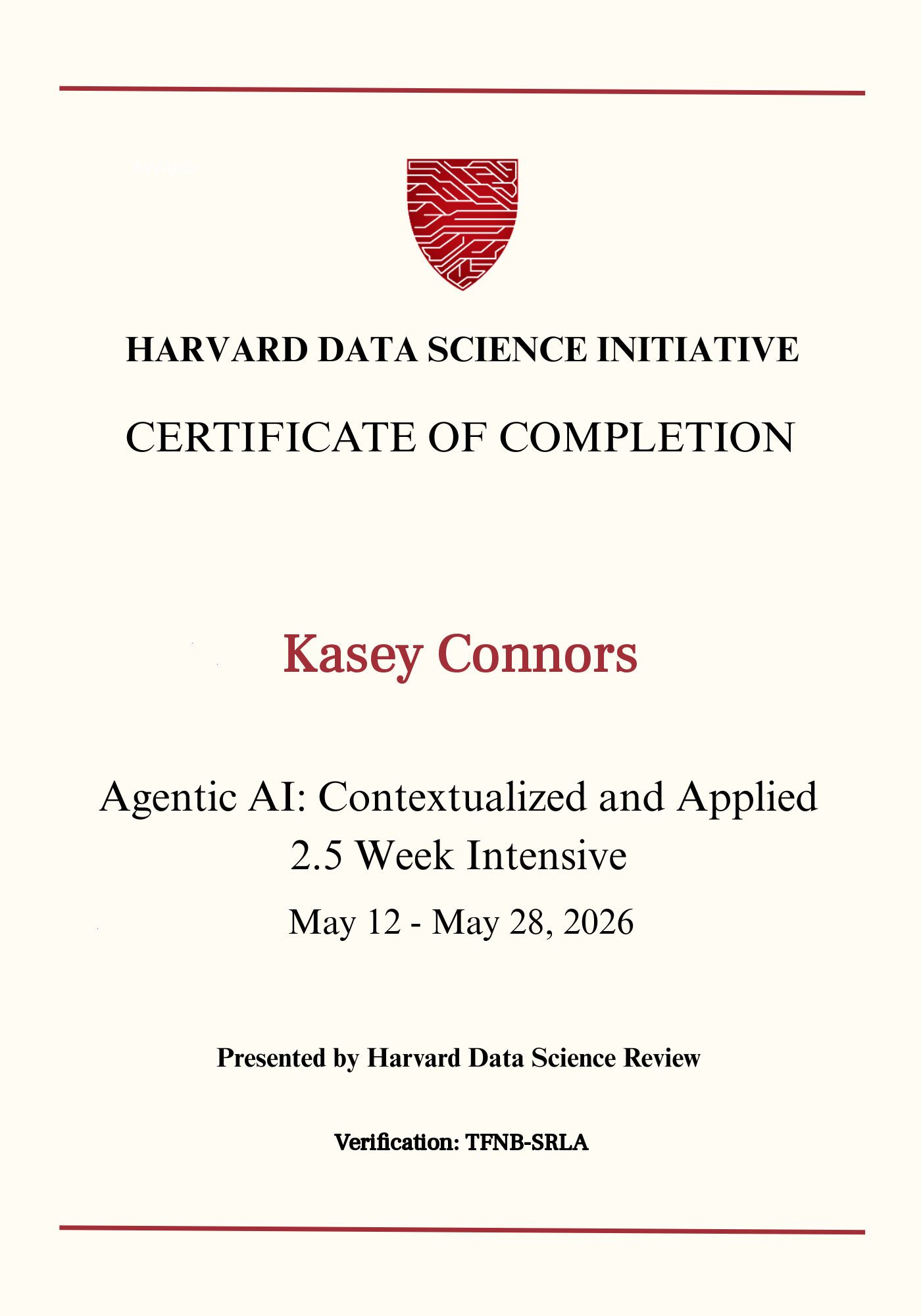 User Certificate