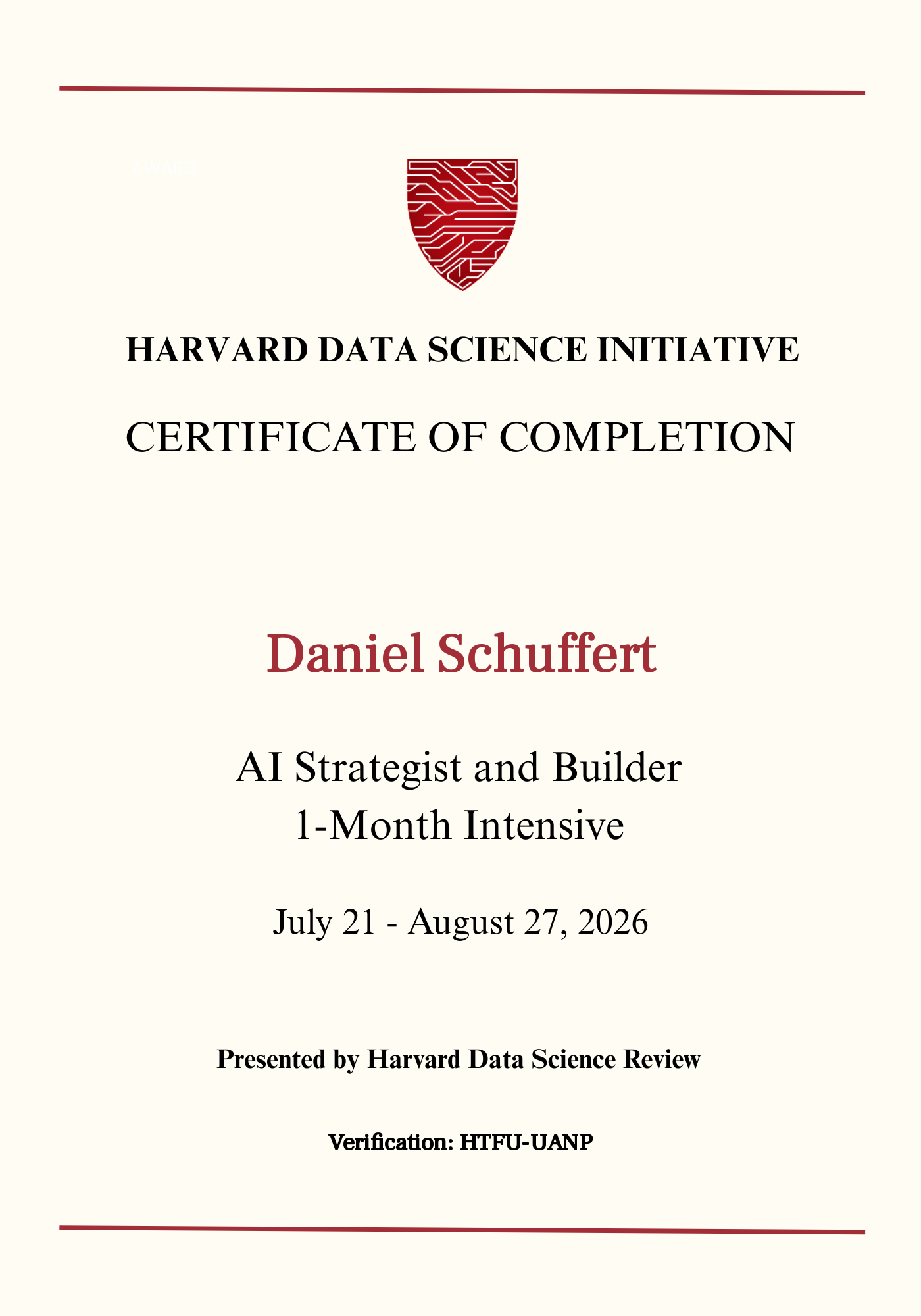 User Certificate