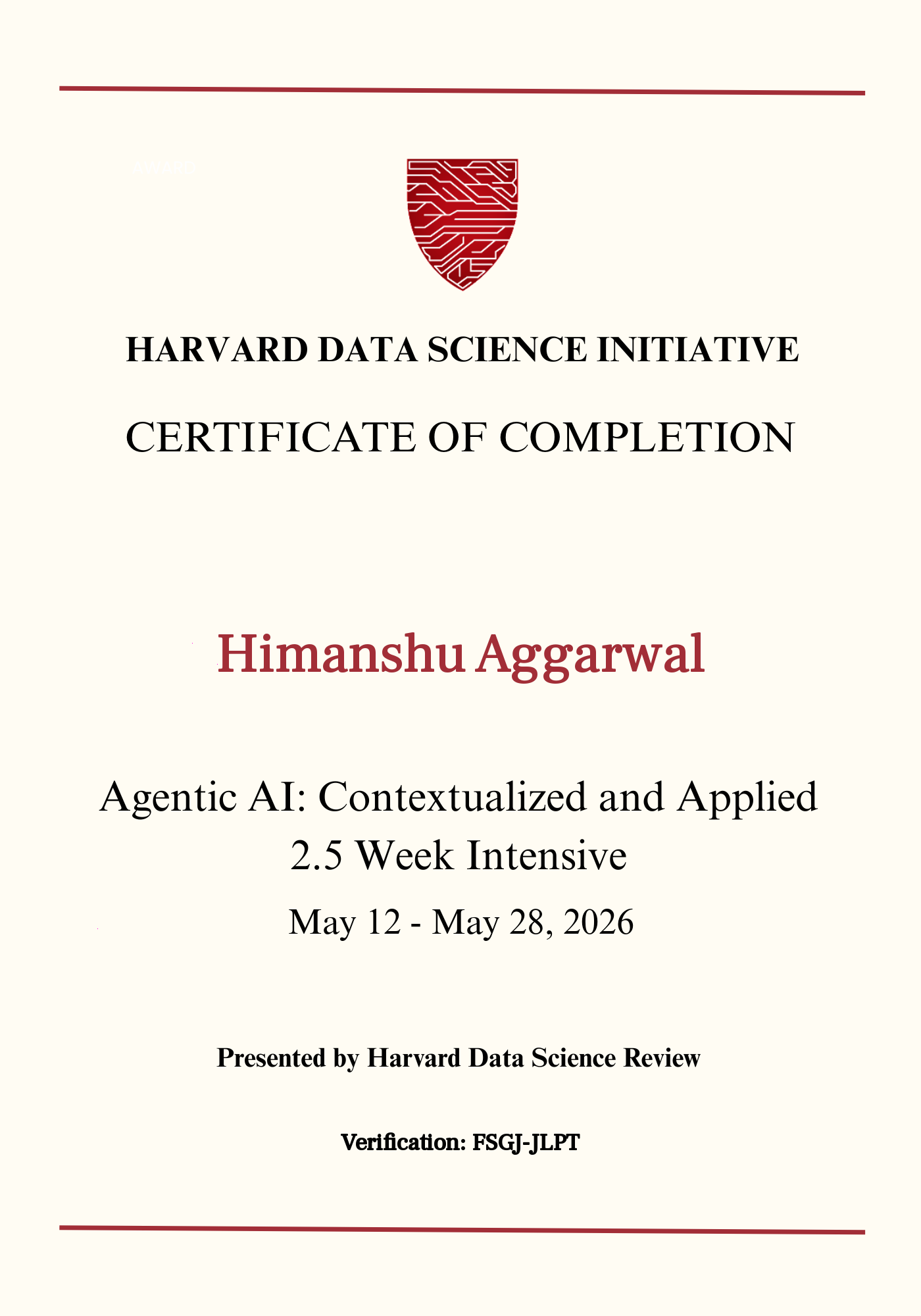 User Certificate