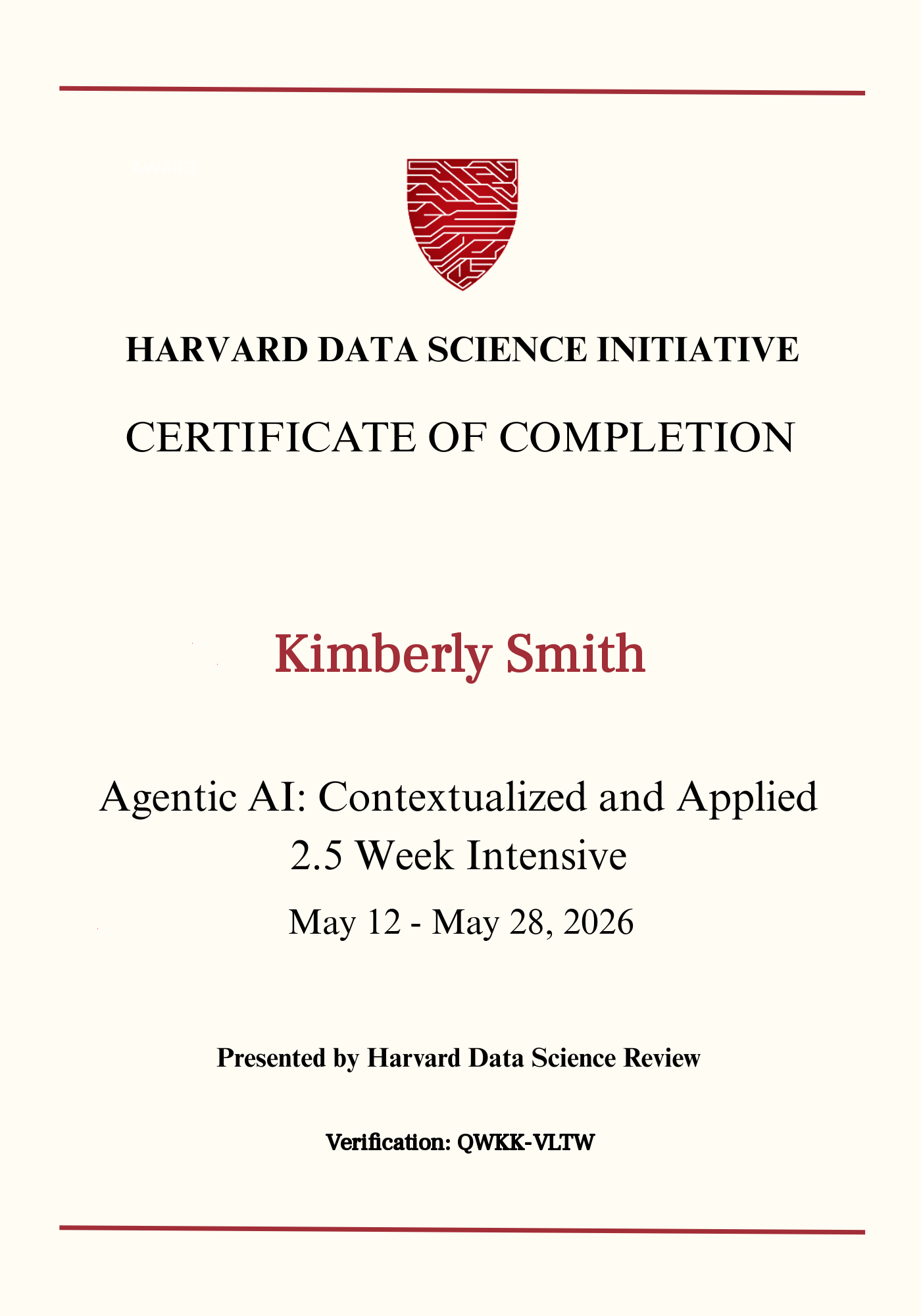 User Certificate