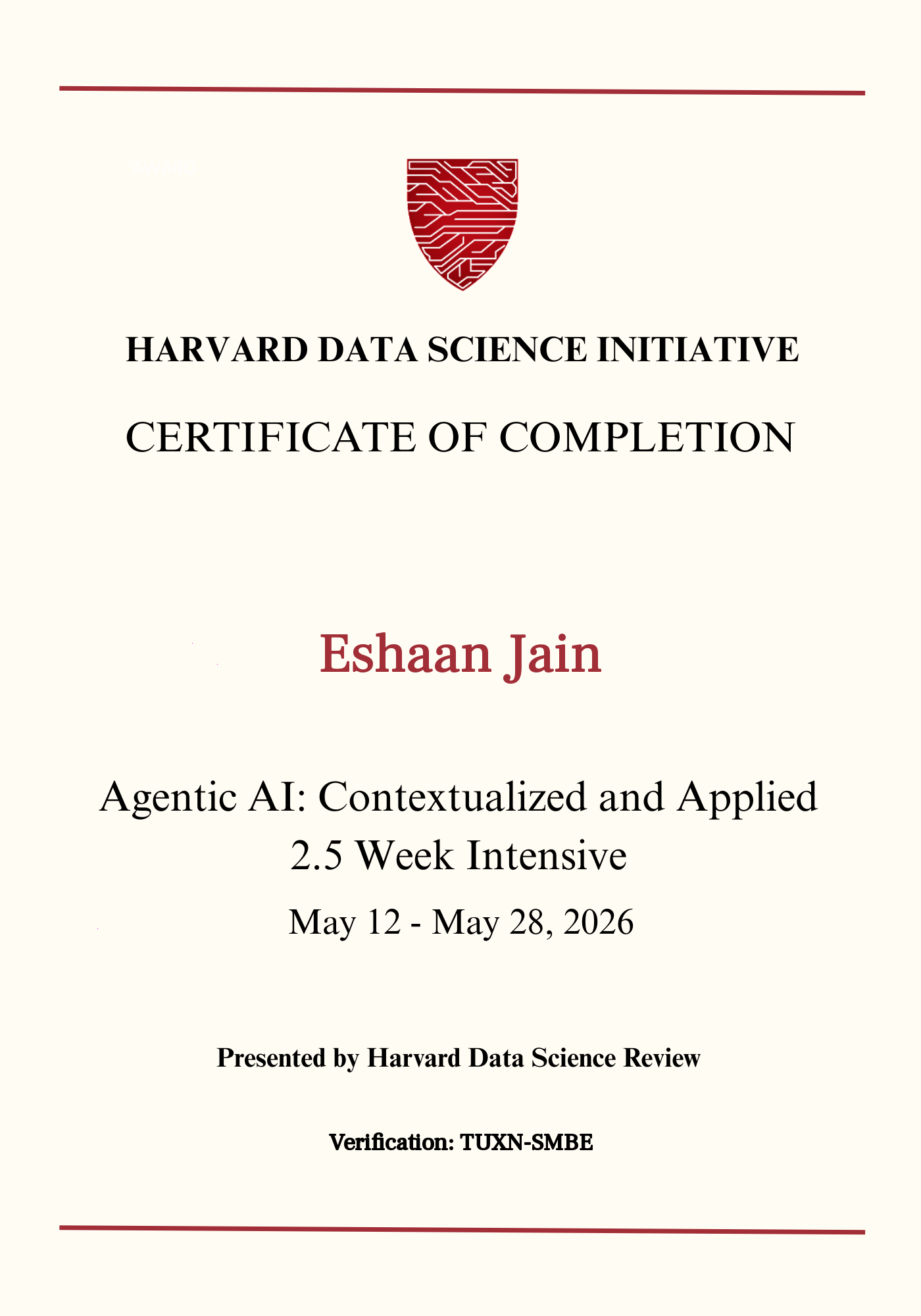 User Certificate