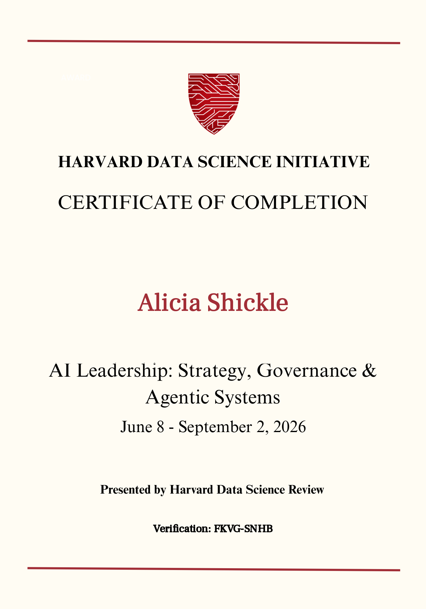 User Certificate