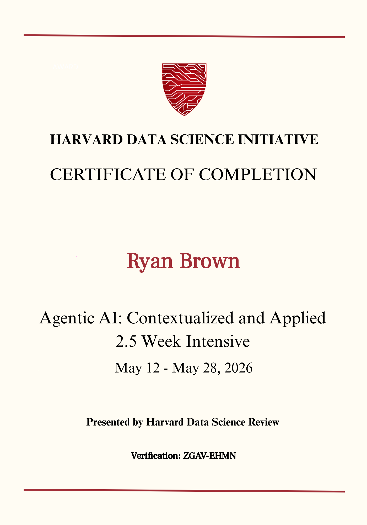 User Certificate