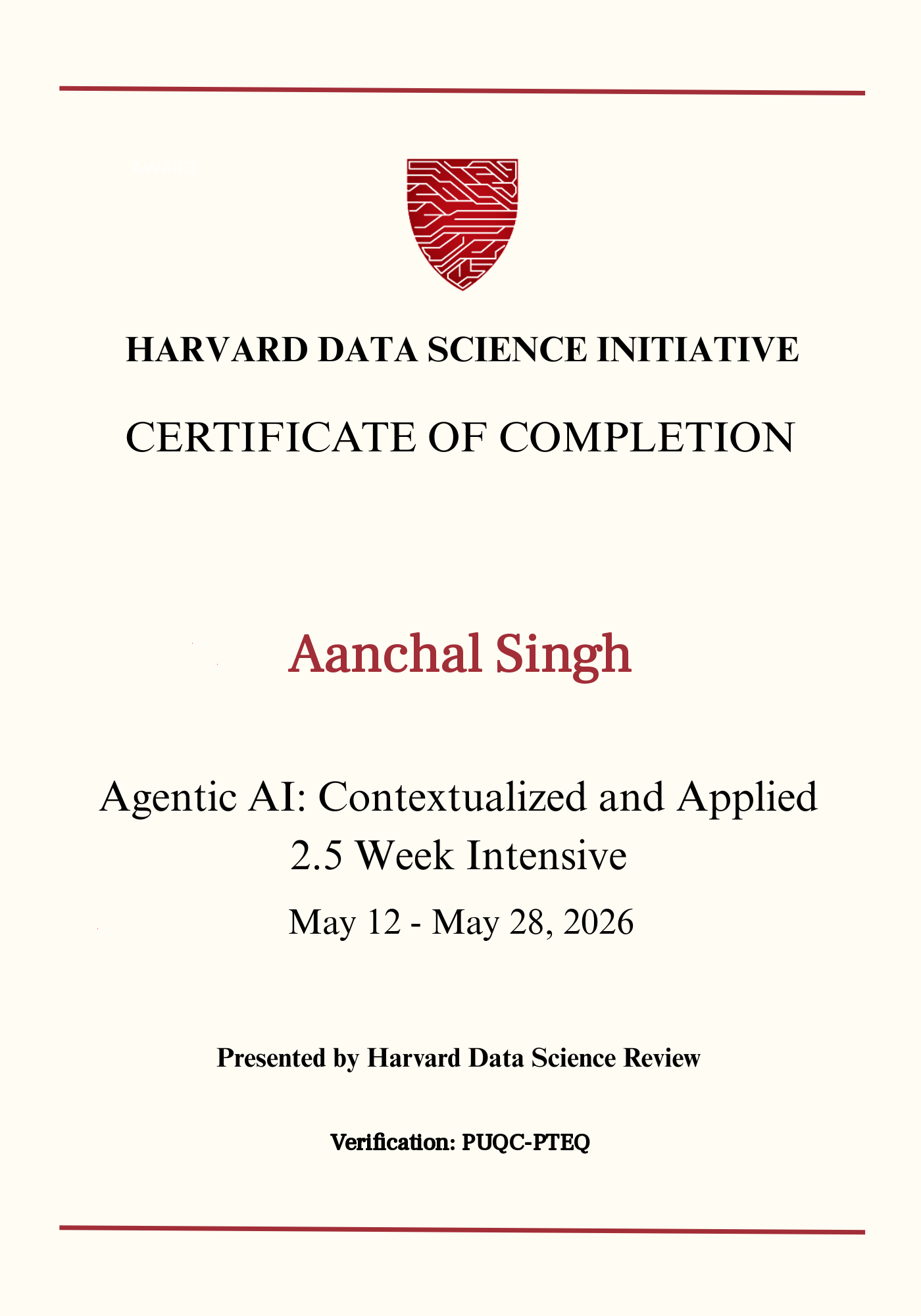 User Certificate