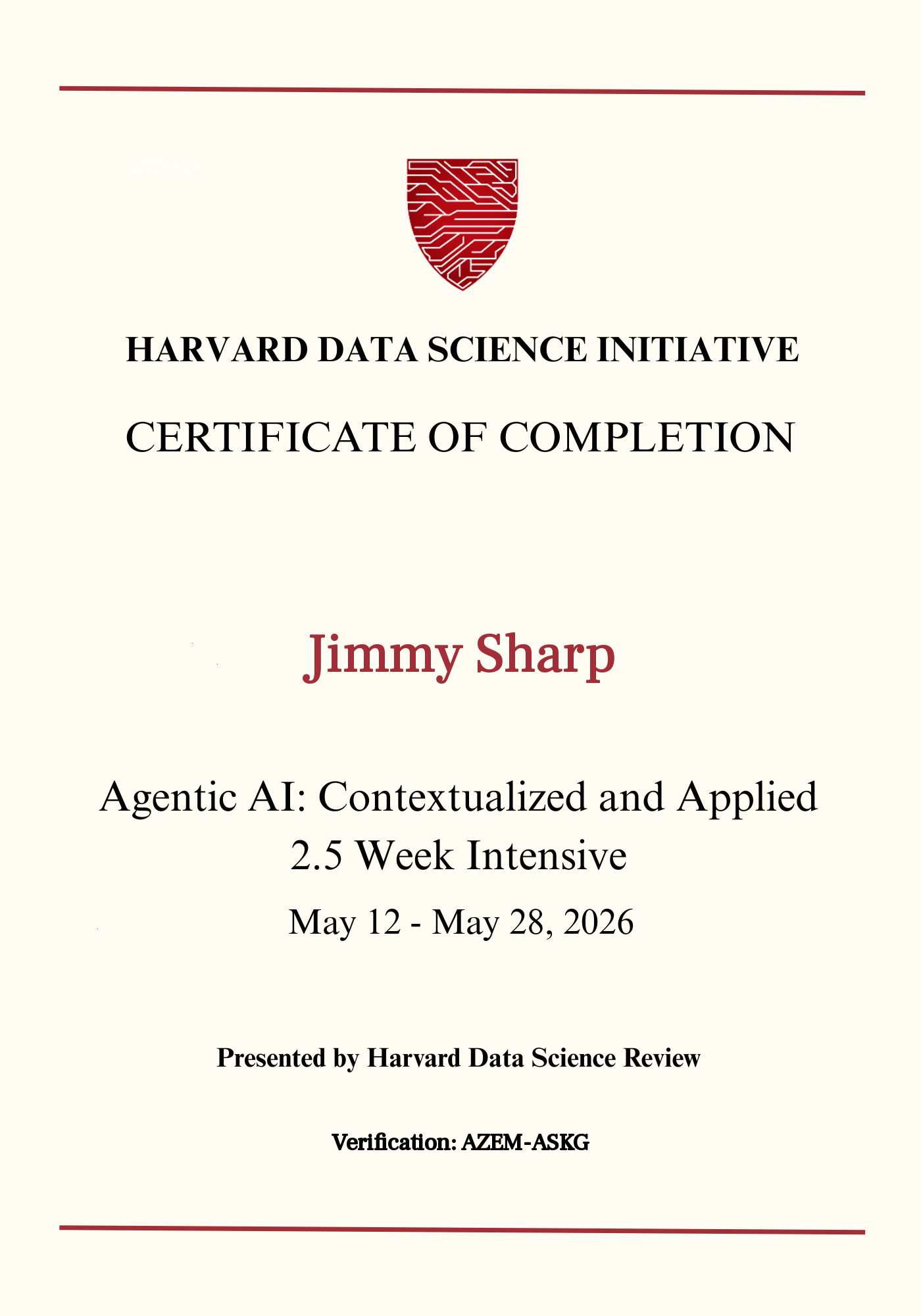 User Certificate