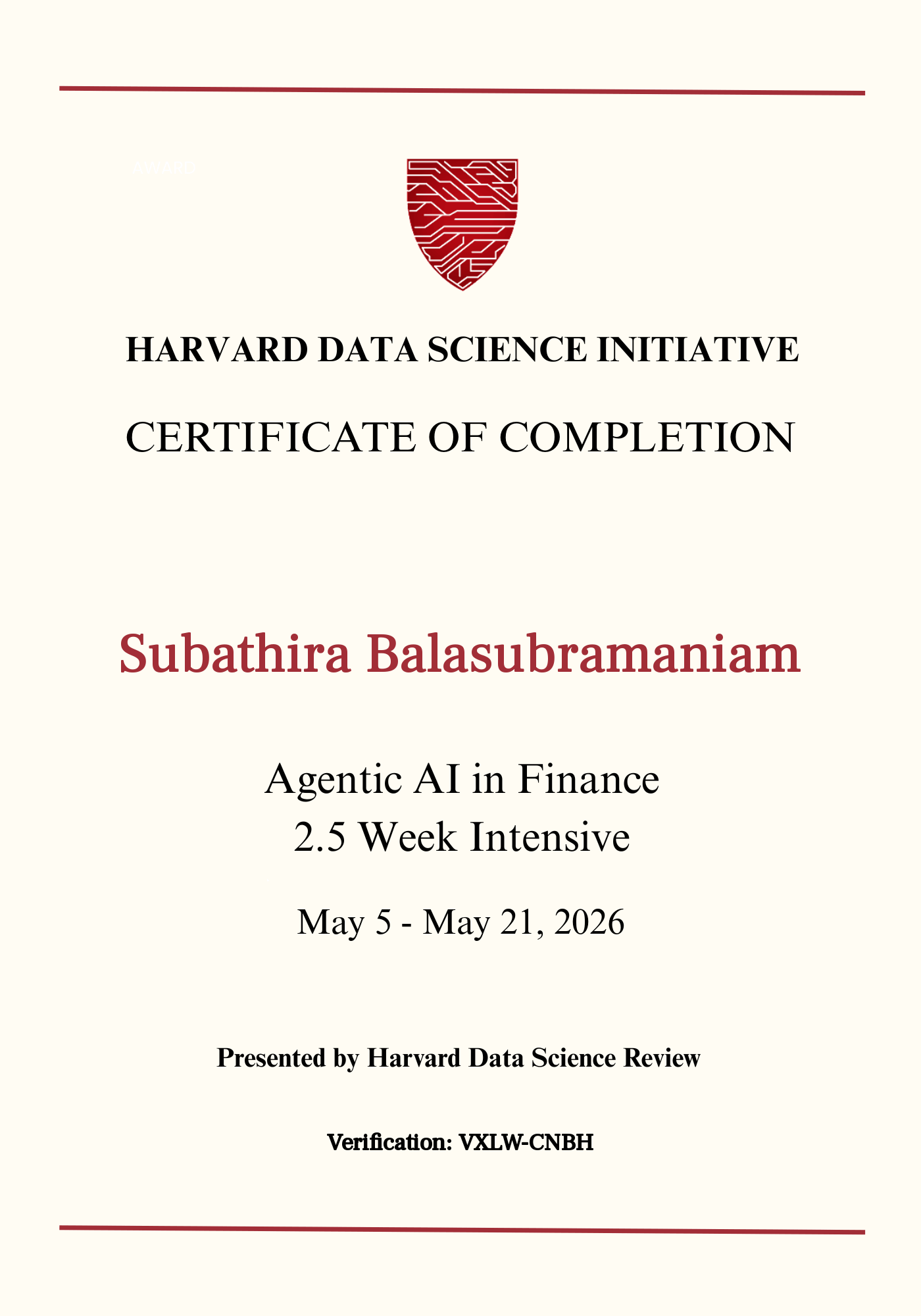 User Certificate