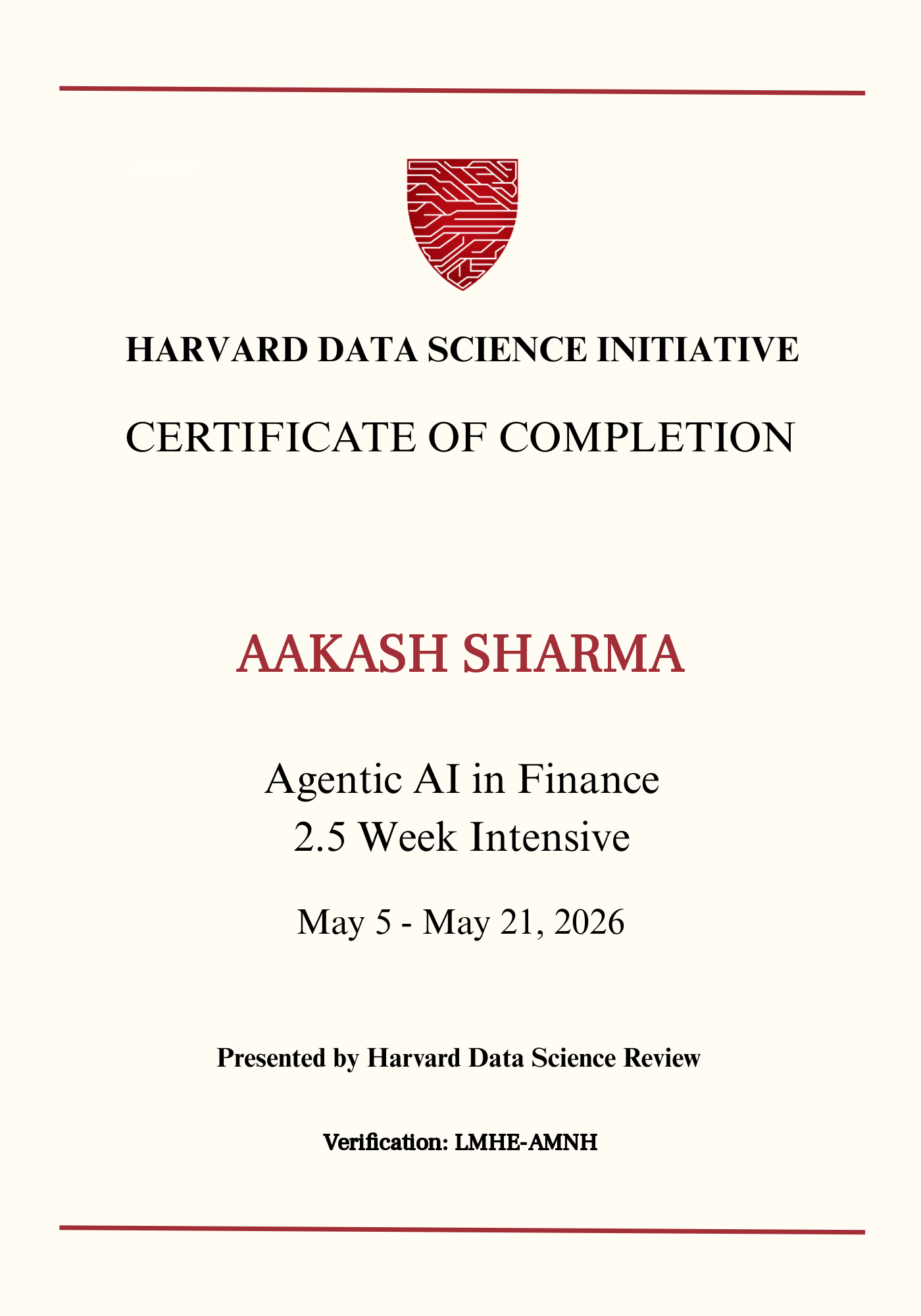 User Certificate