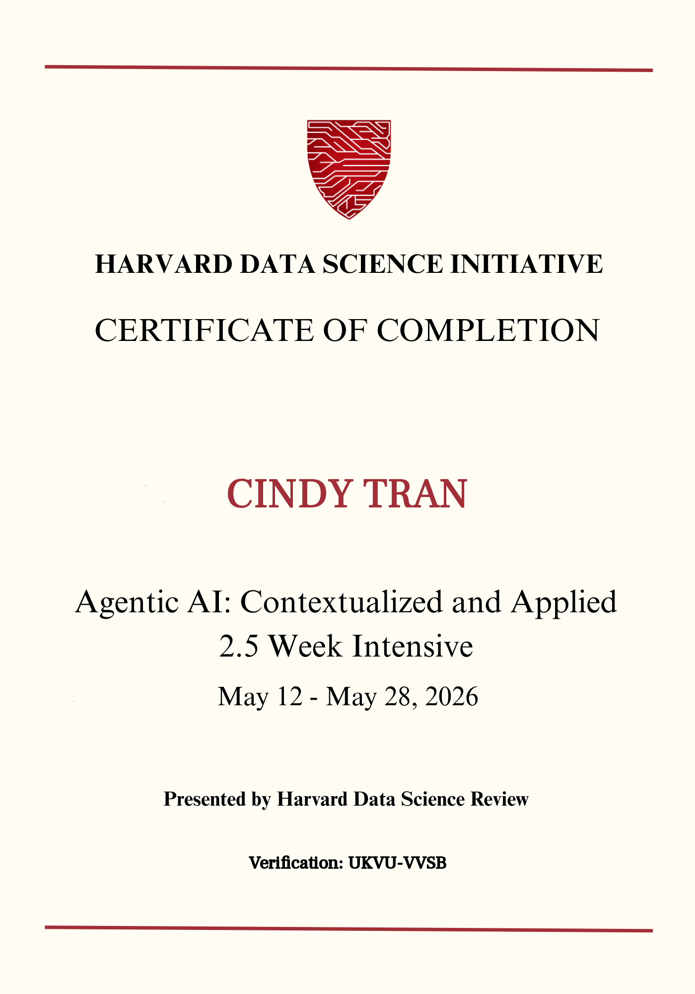 User Certificate