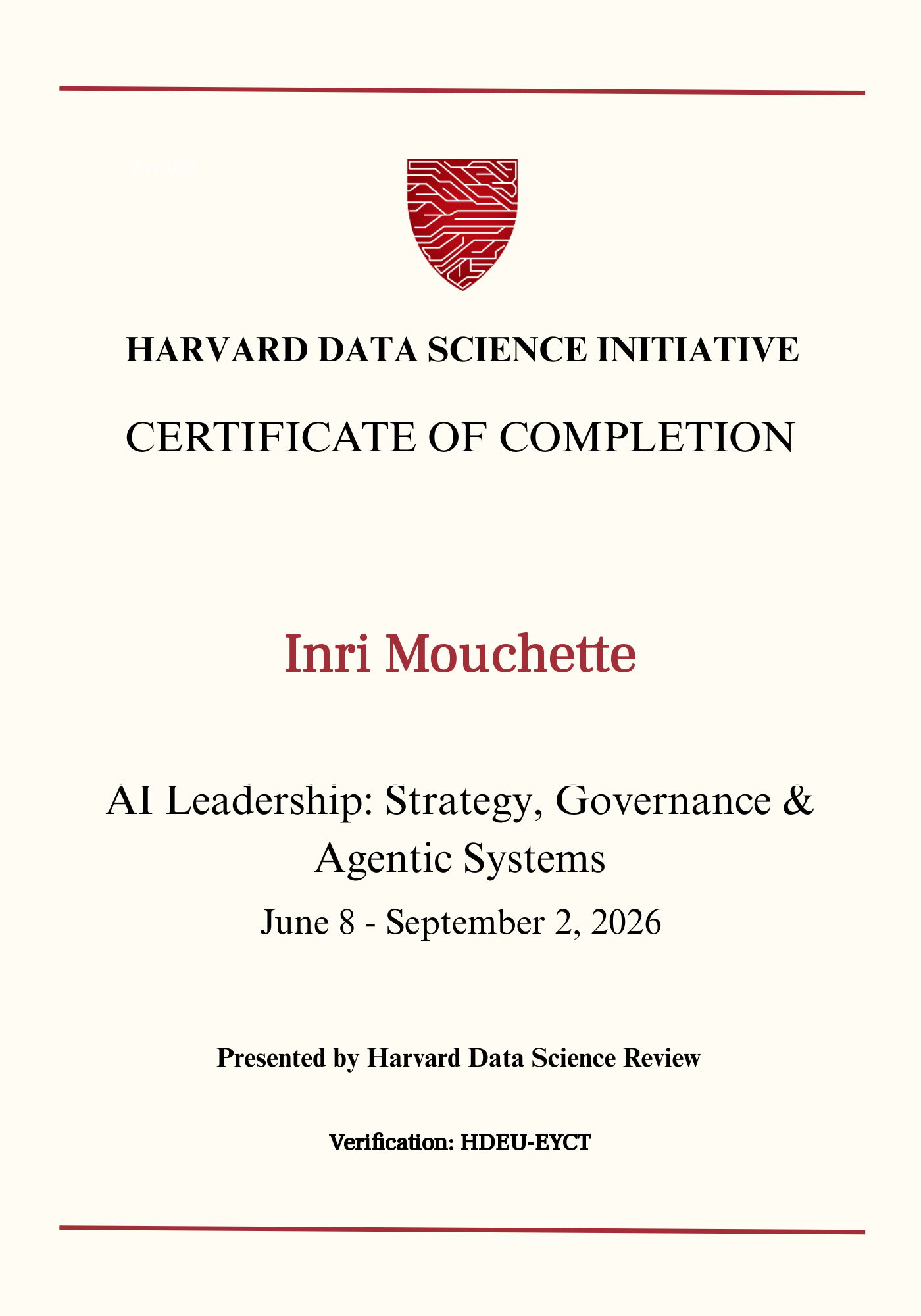 User Certificate