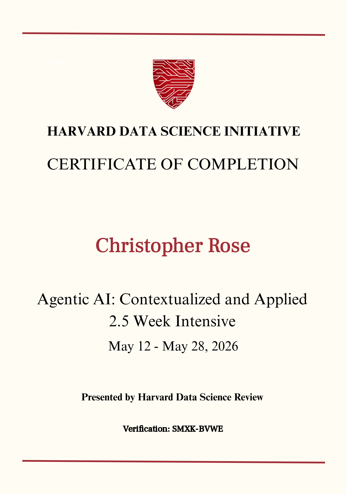 User Certificate