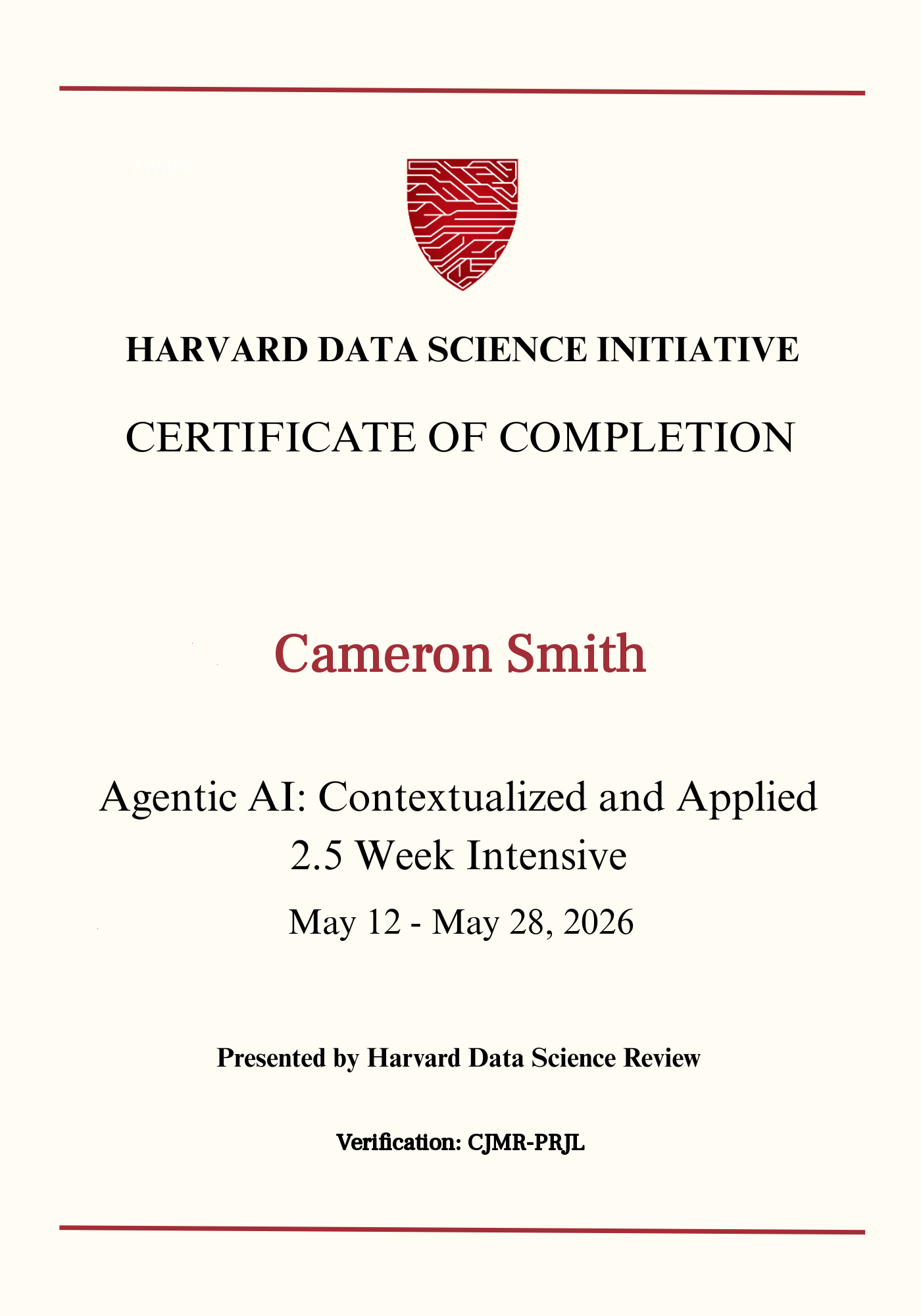 User Certificate