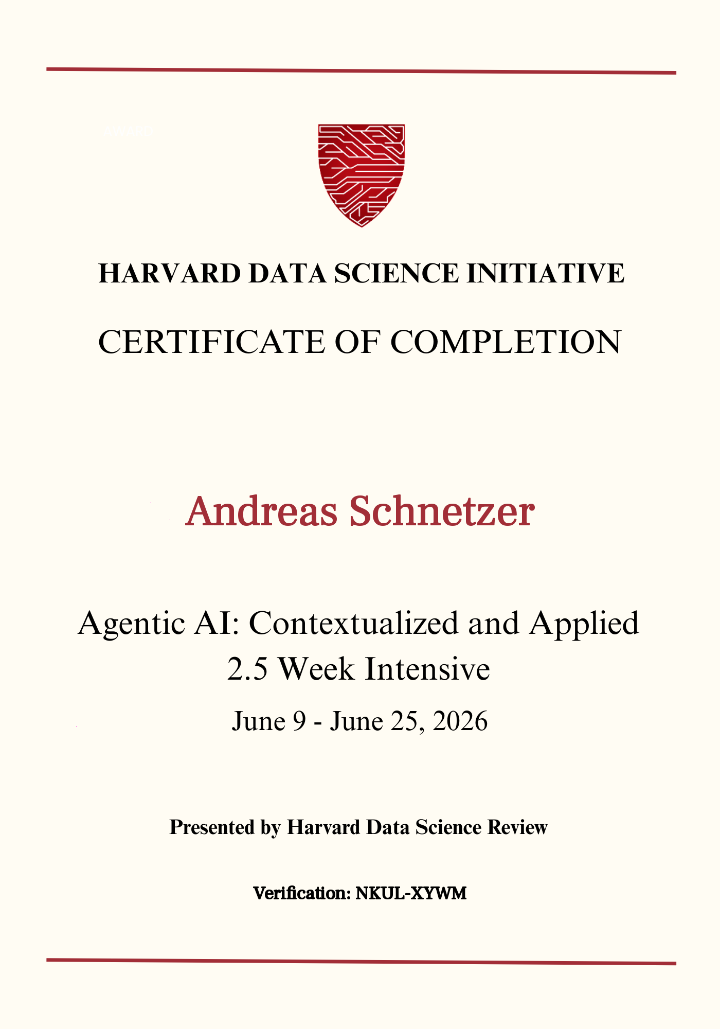 User Certificate