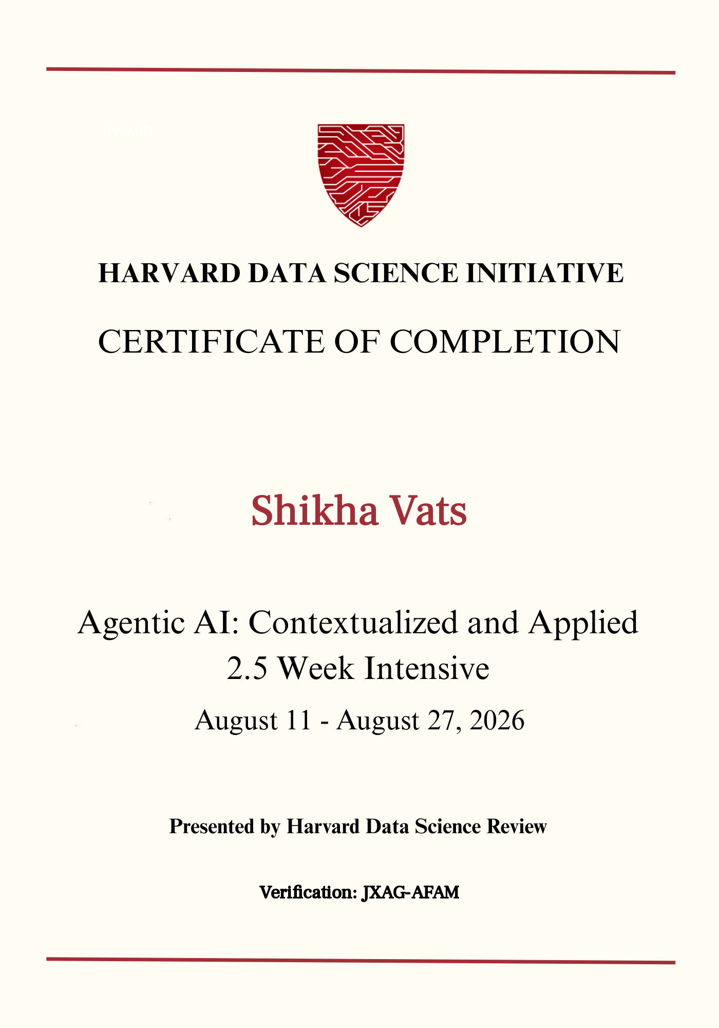 User Certificate