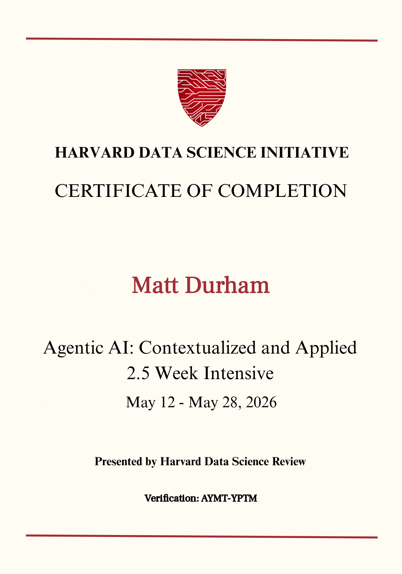User Certificate