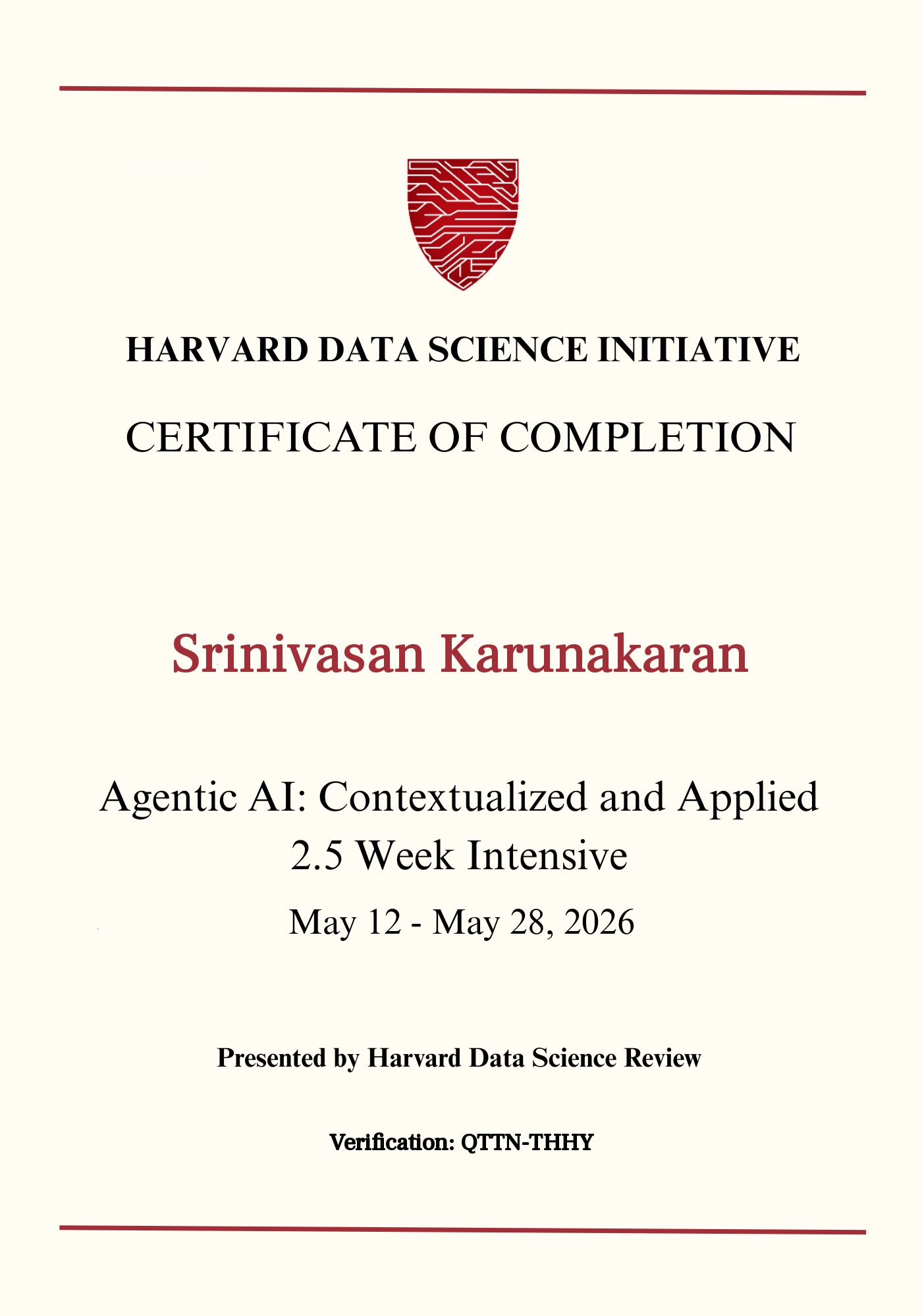 User Certificate