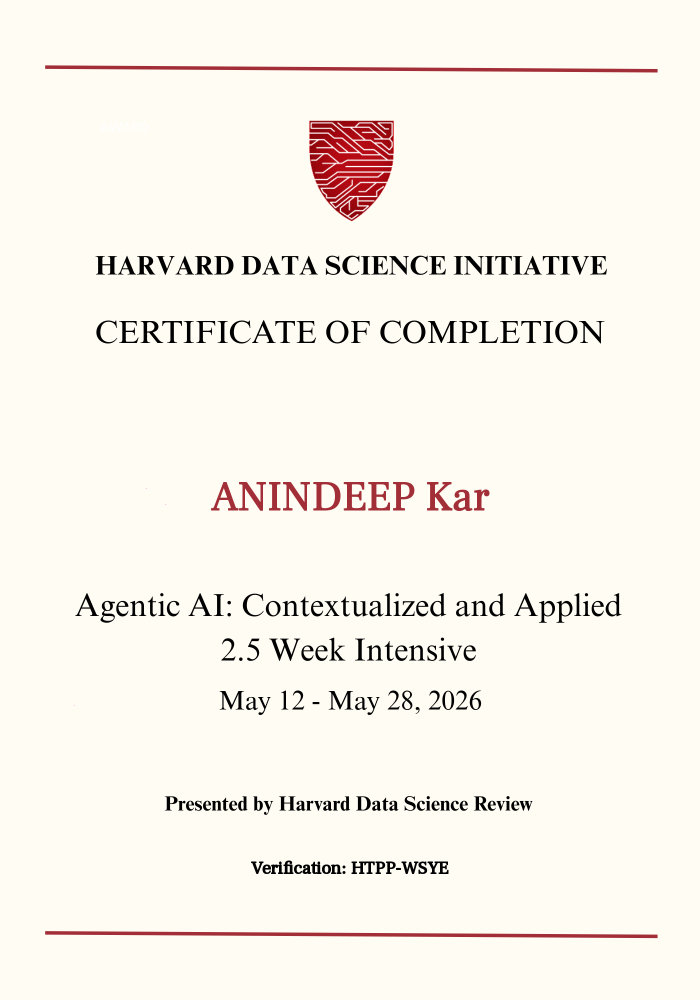 User Certificate