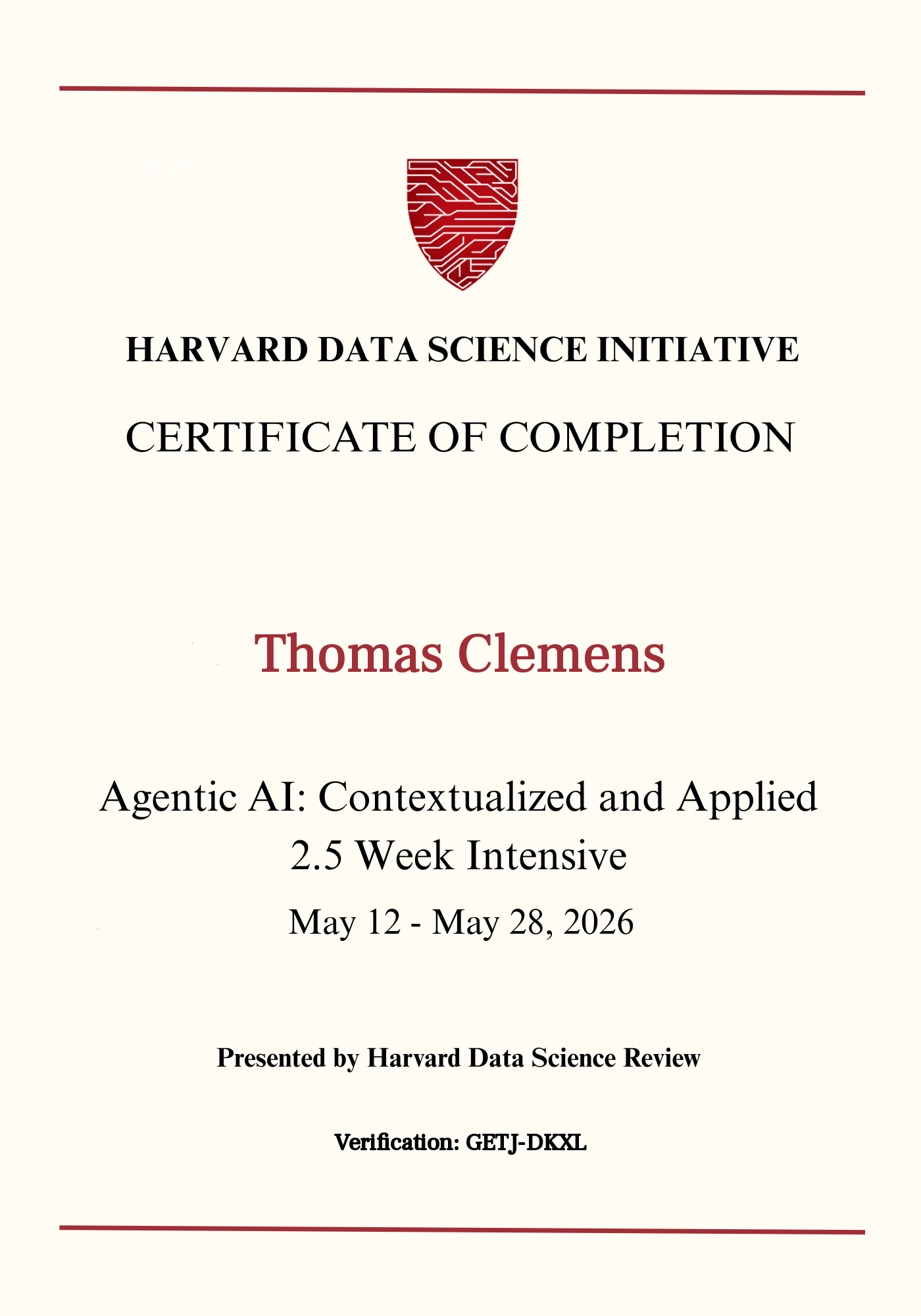 User Certificate