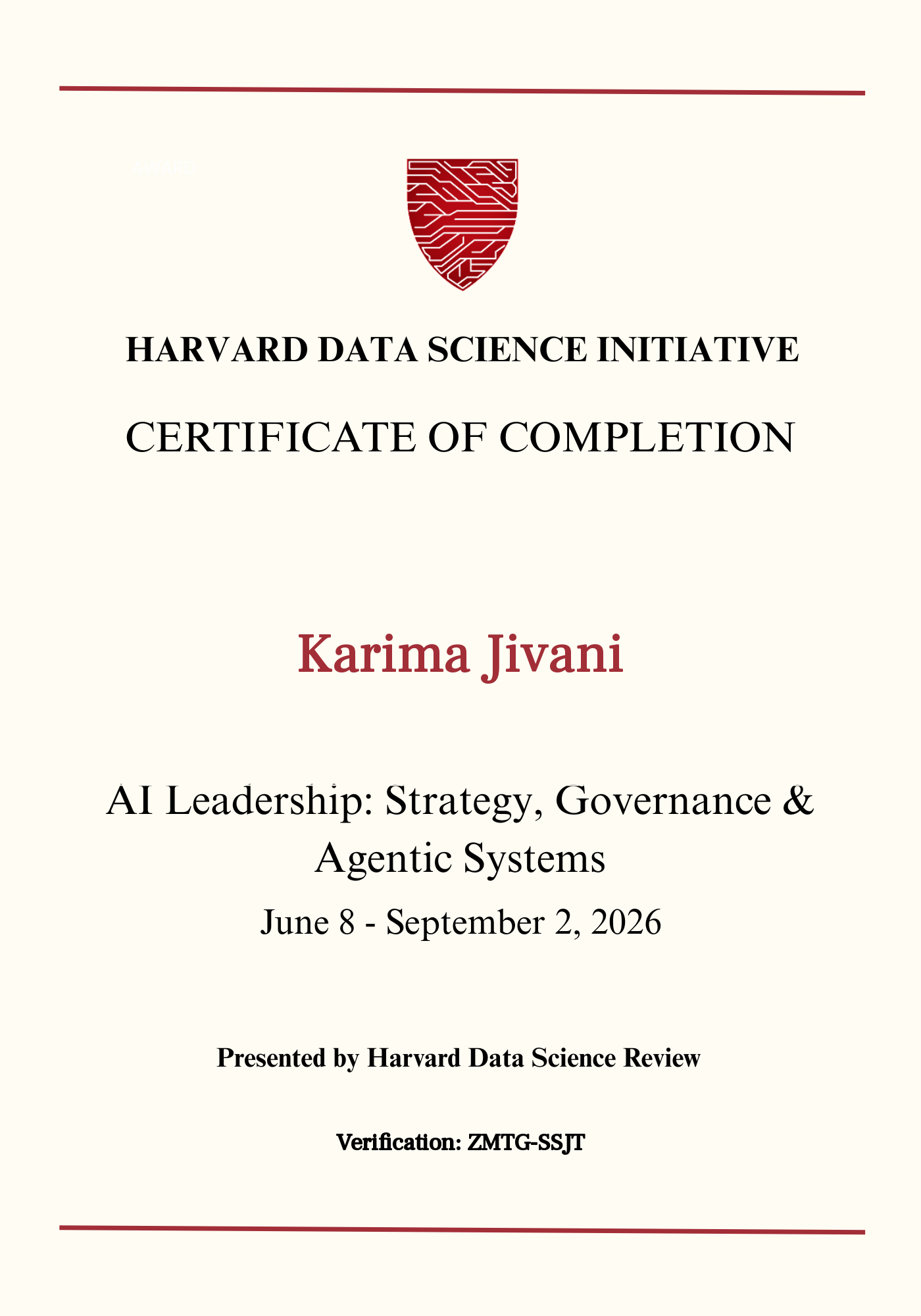 User Certificate