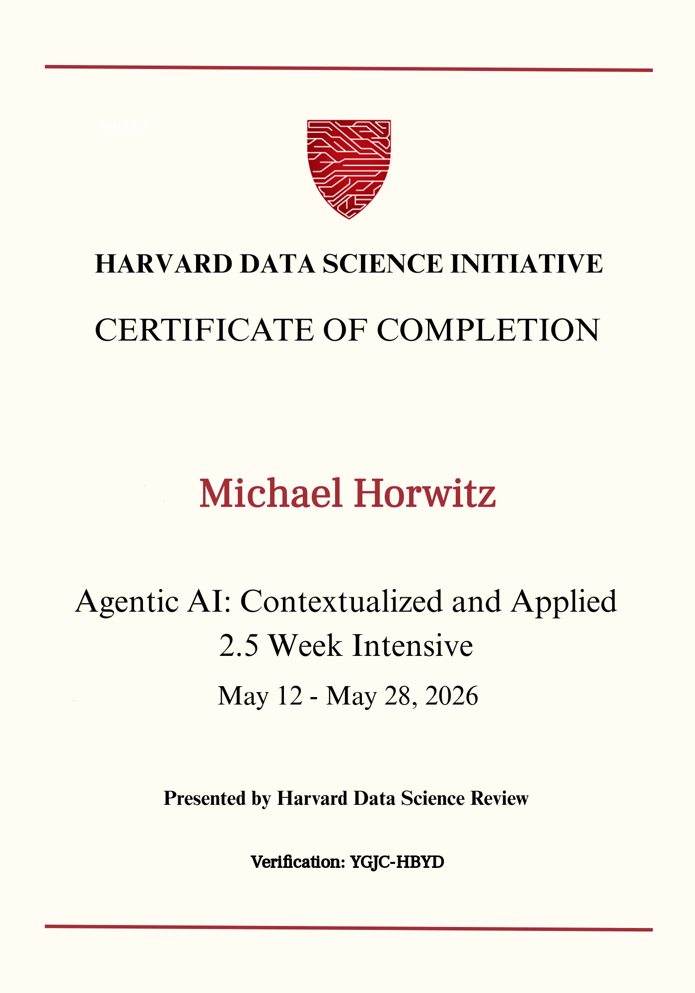 User Certificate