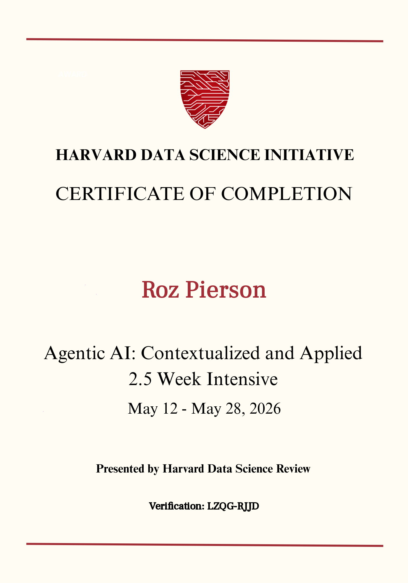User Certificate