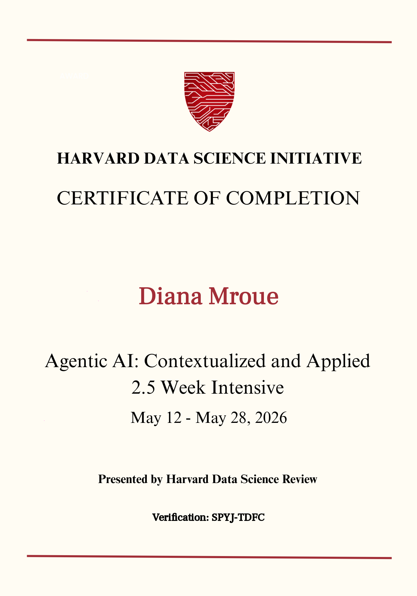 User Certificate