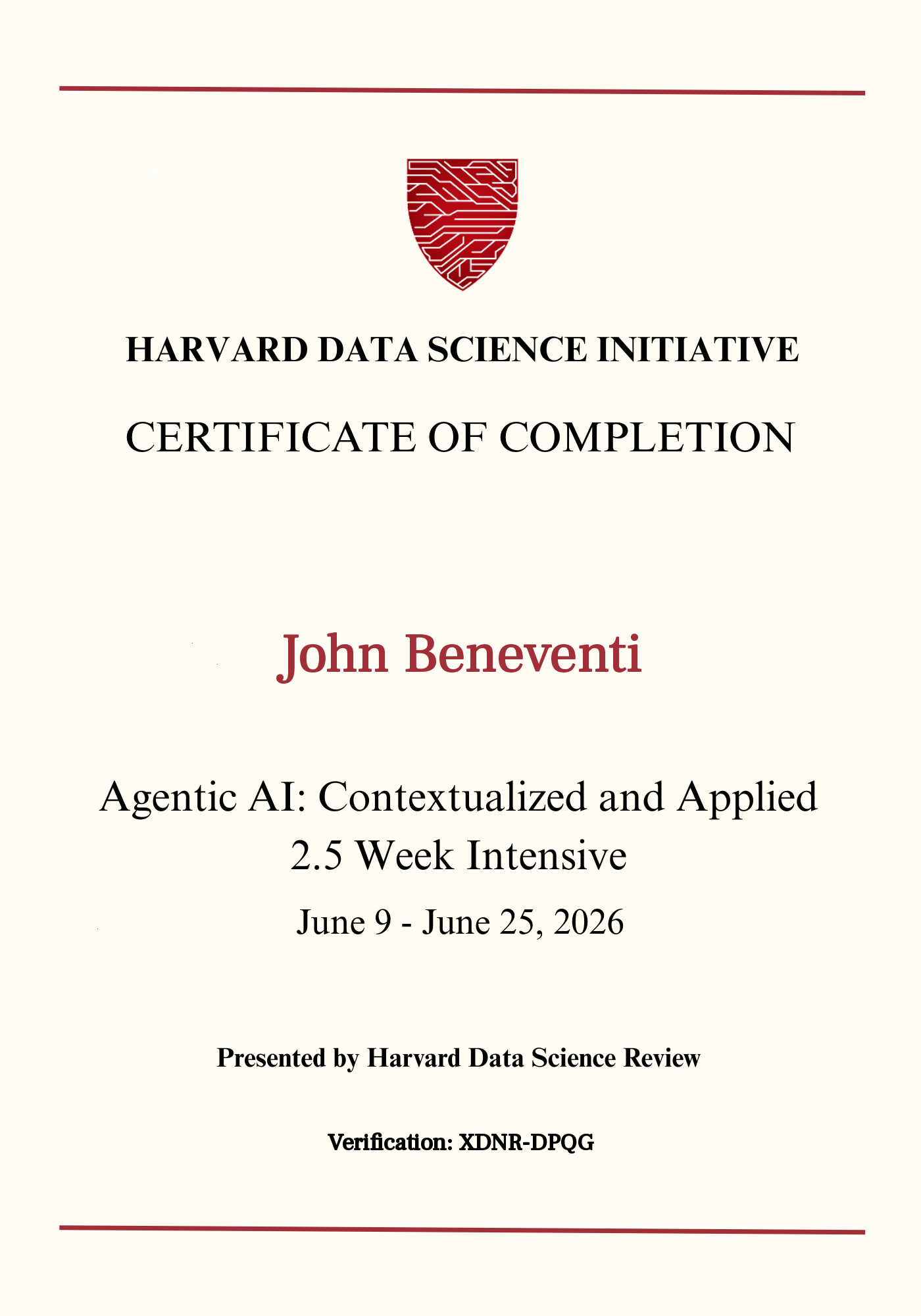 User Certificate