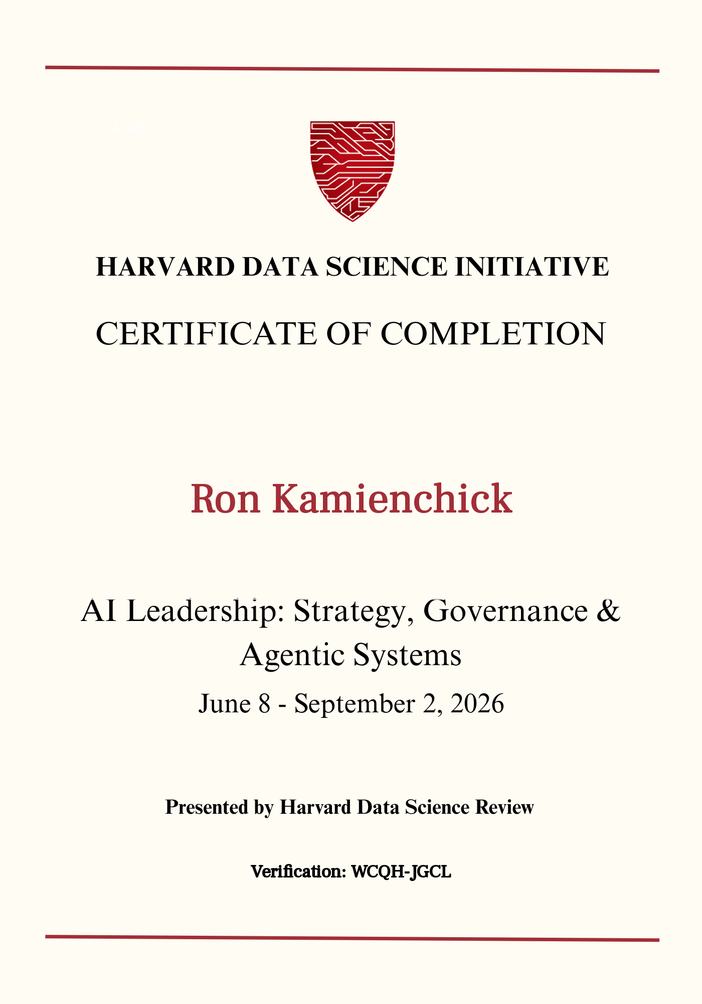 User Certificate