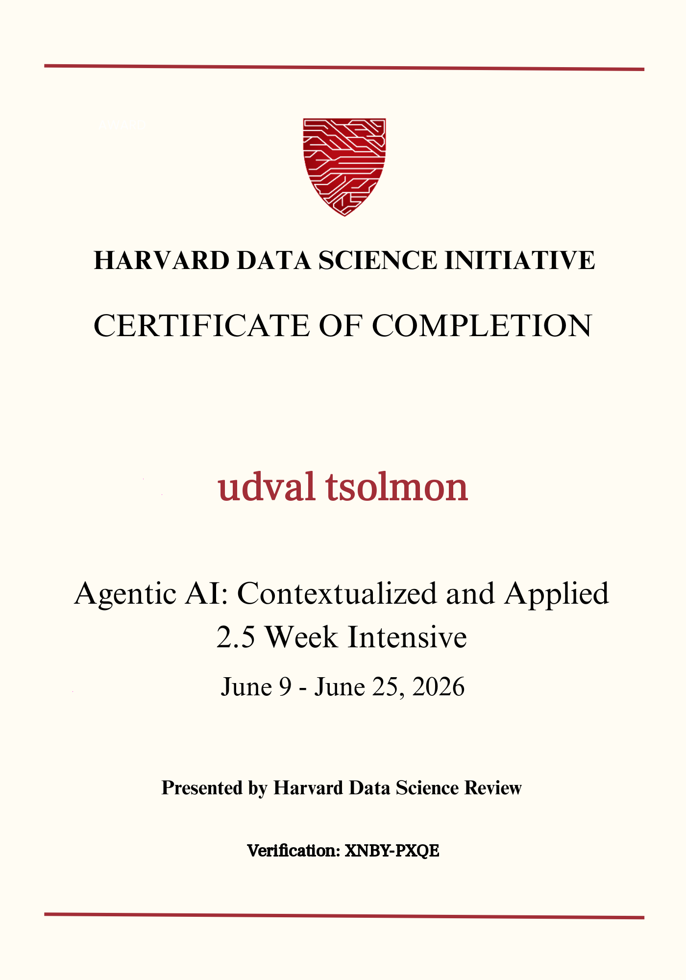 User Certificate