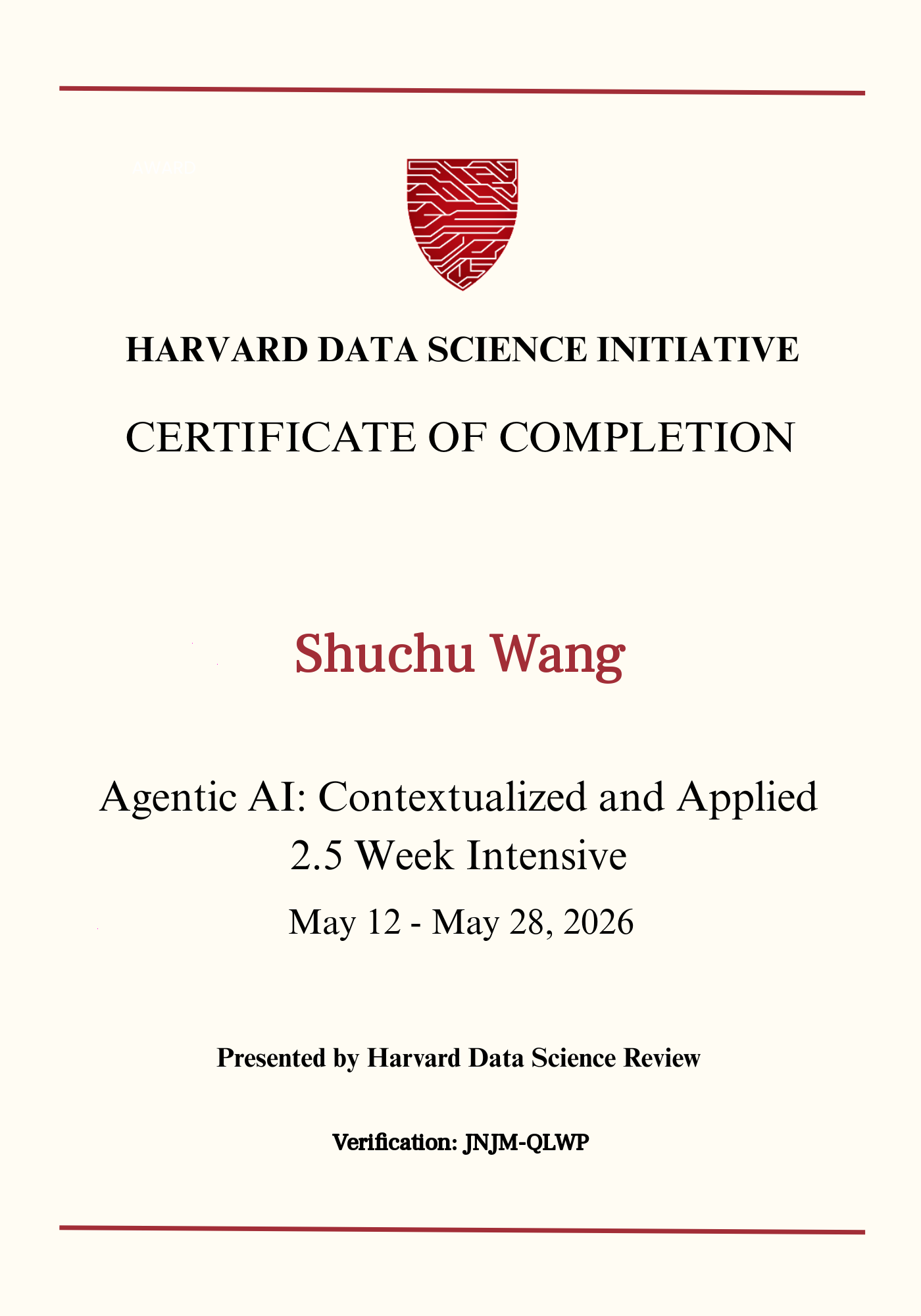User Certificate