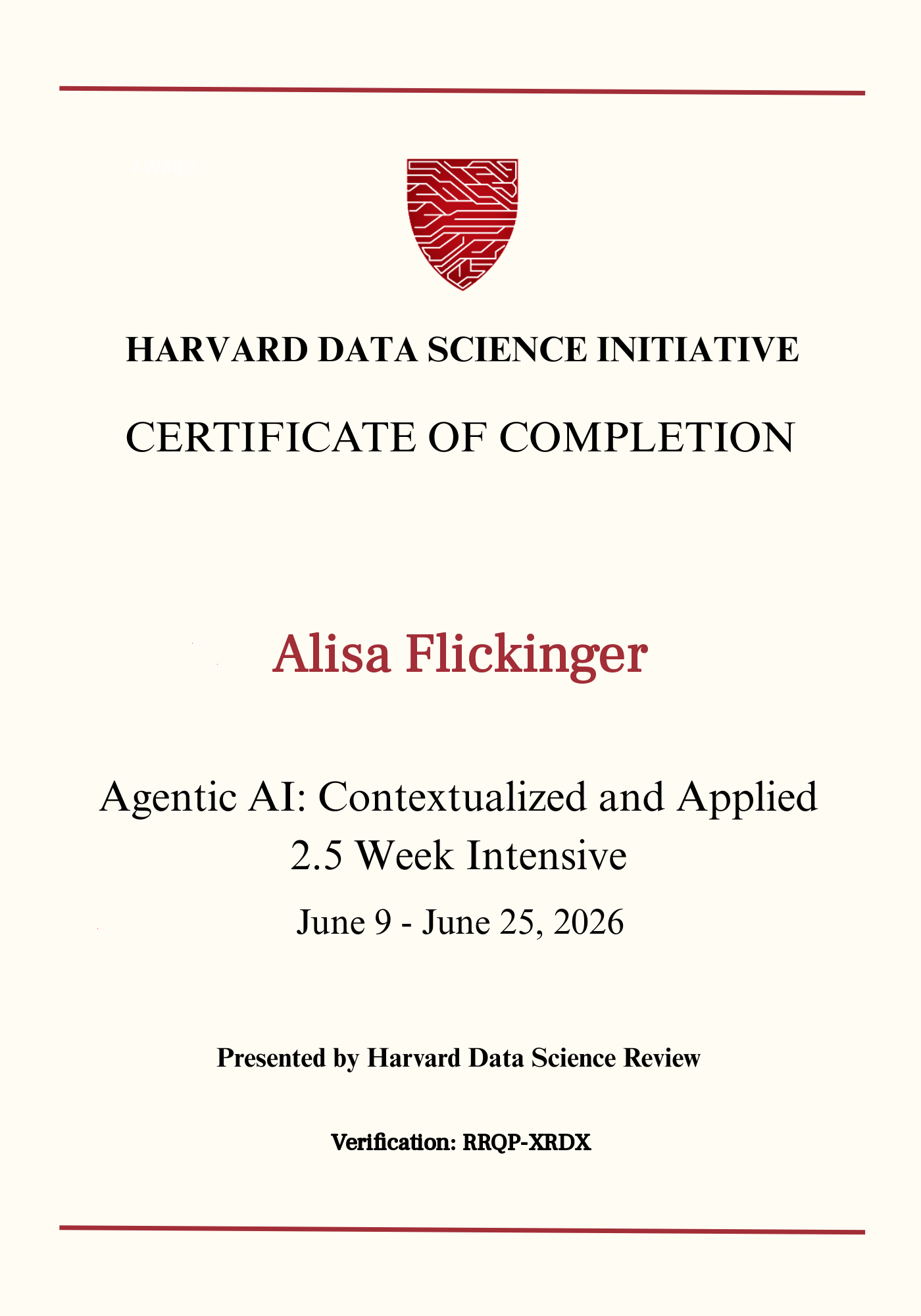User Certificate