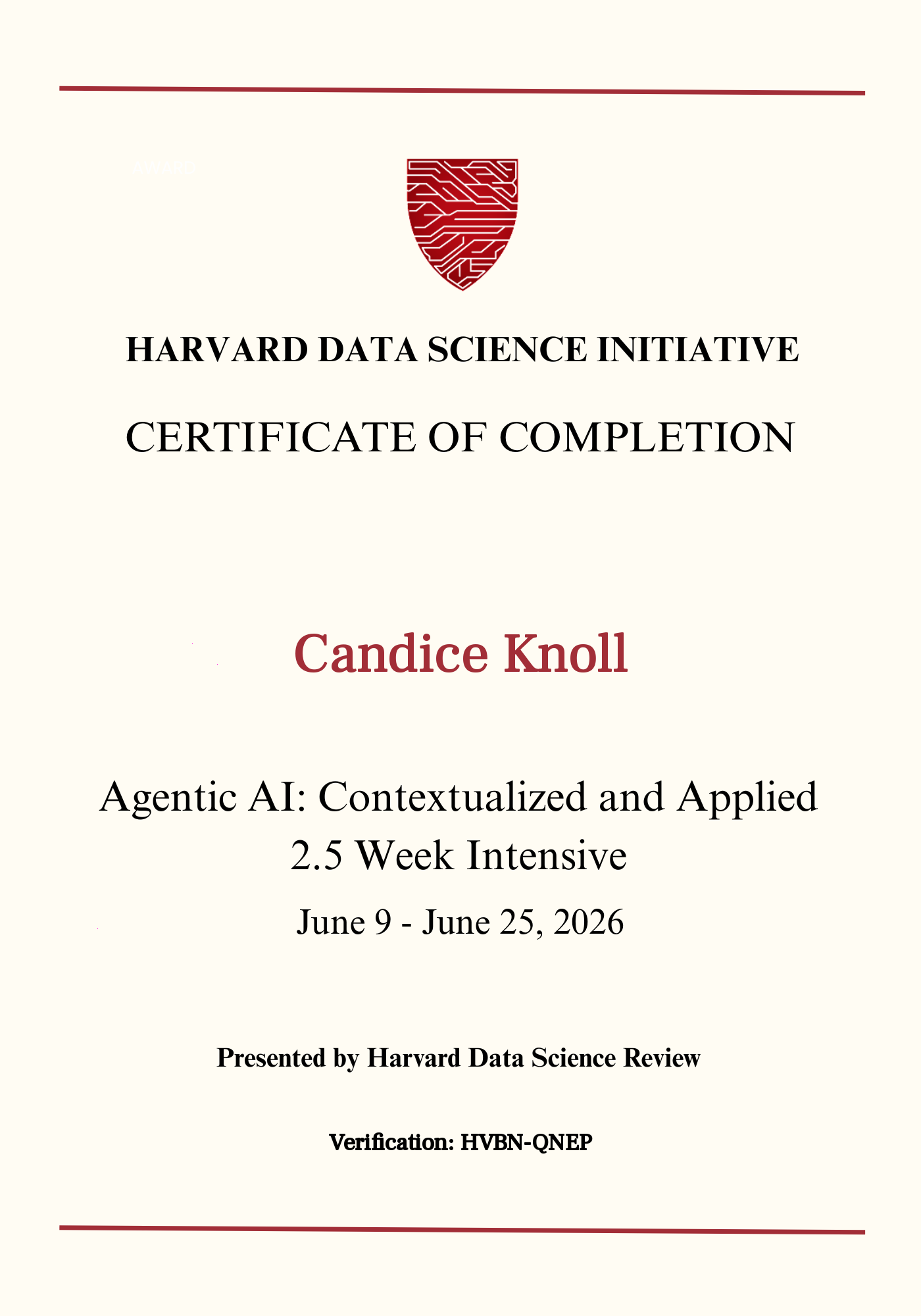 User Certificate