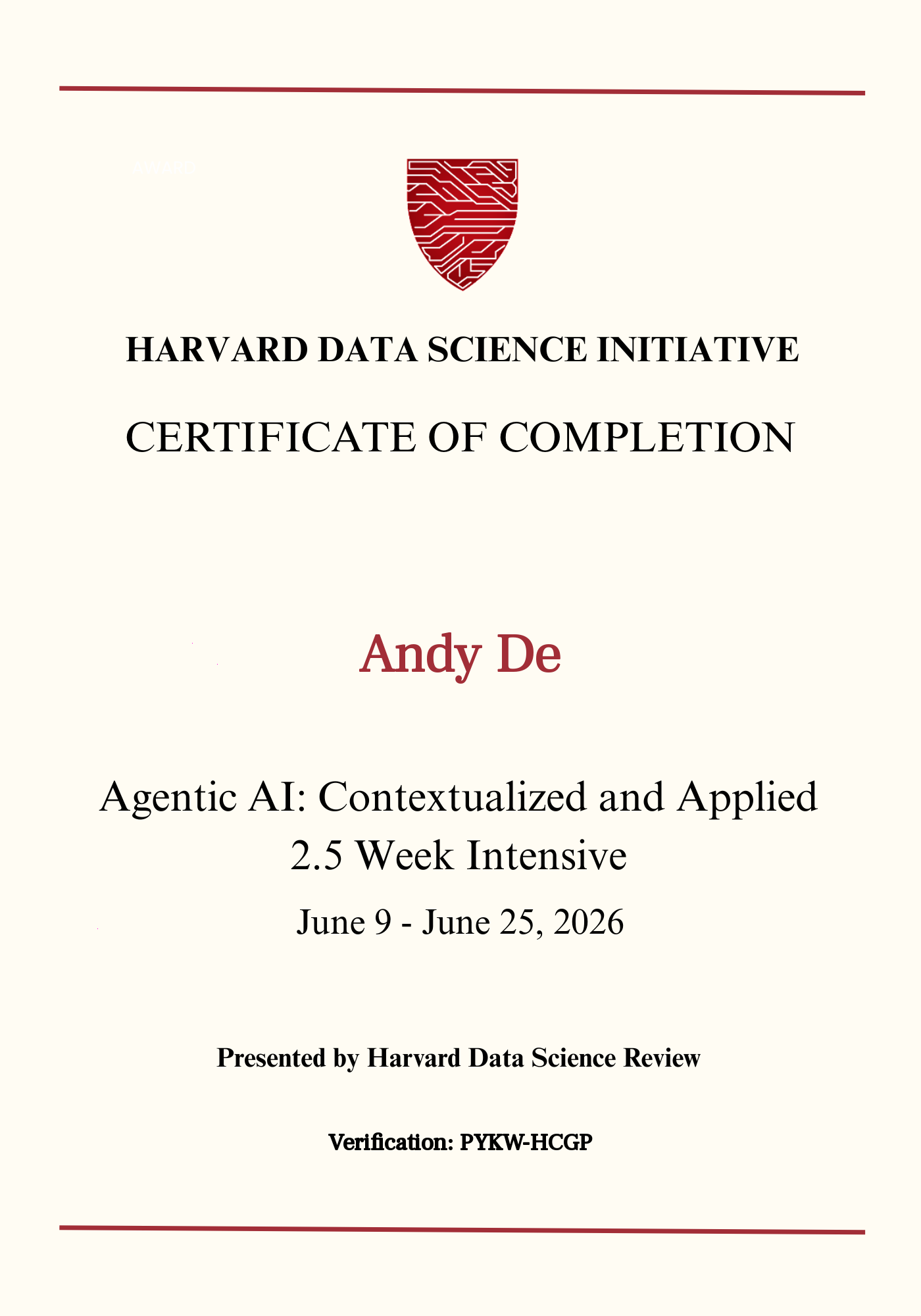 User Certificate