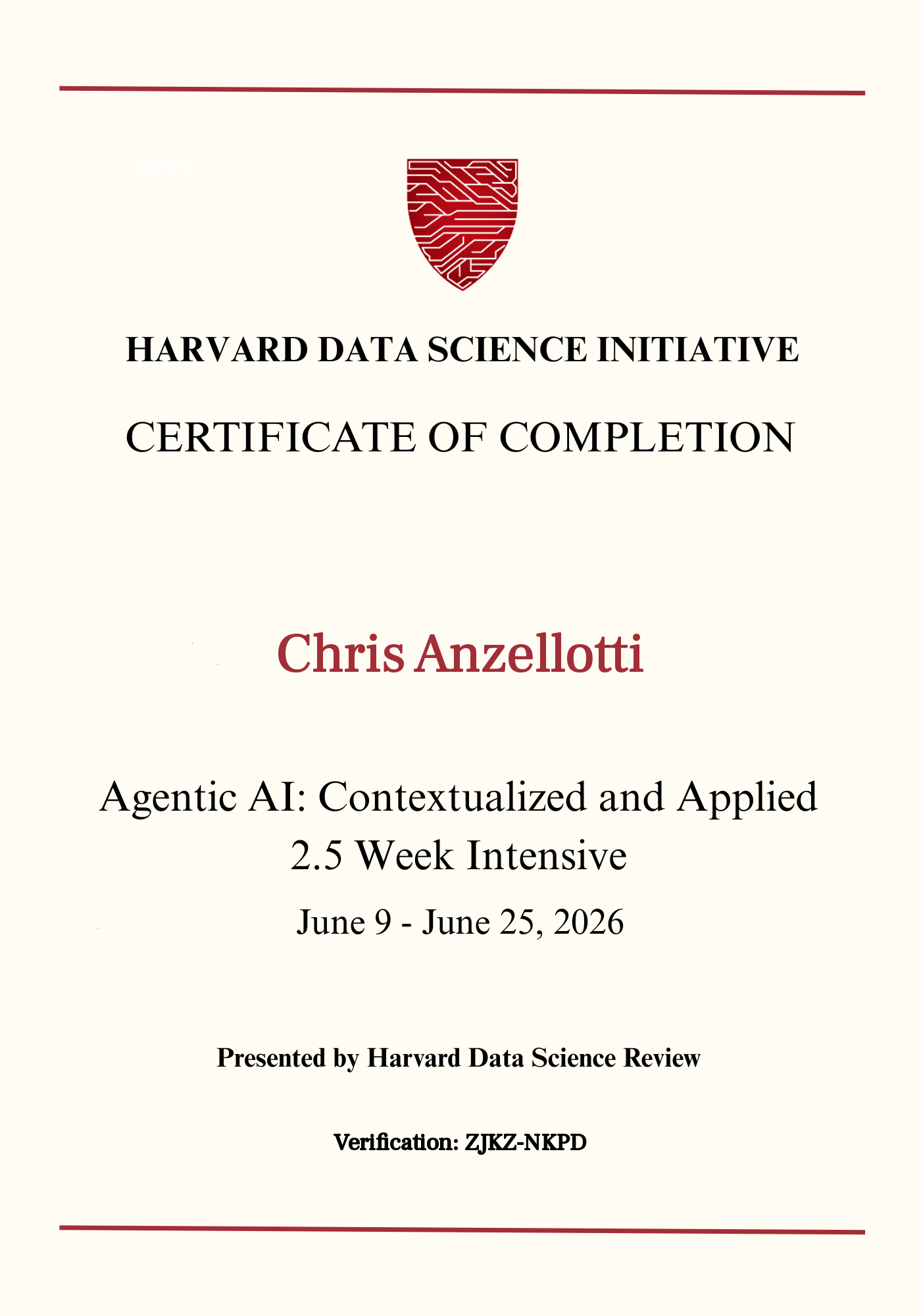 User Certificate