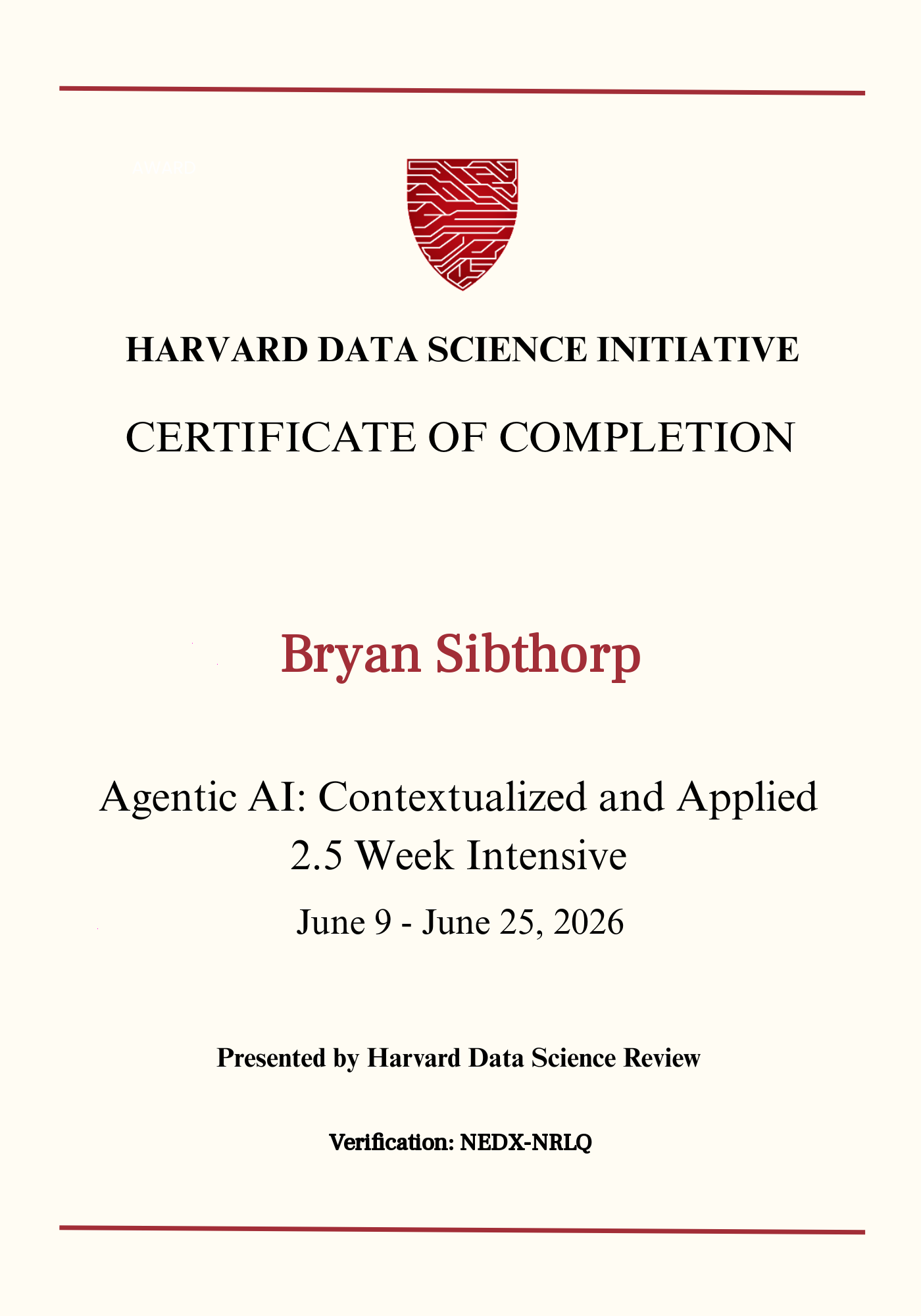 User Certificate