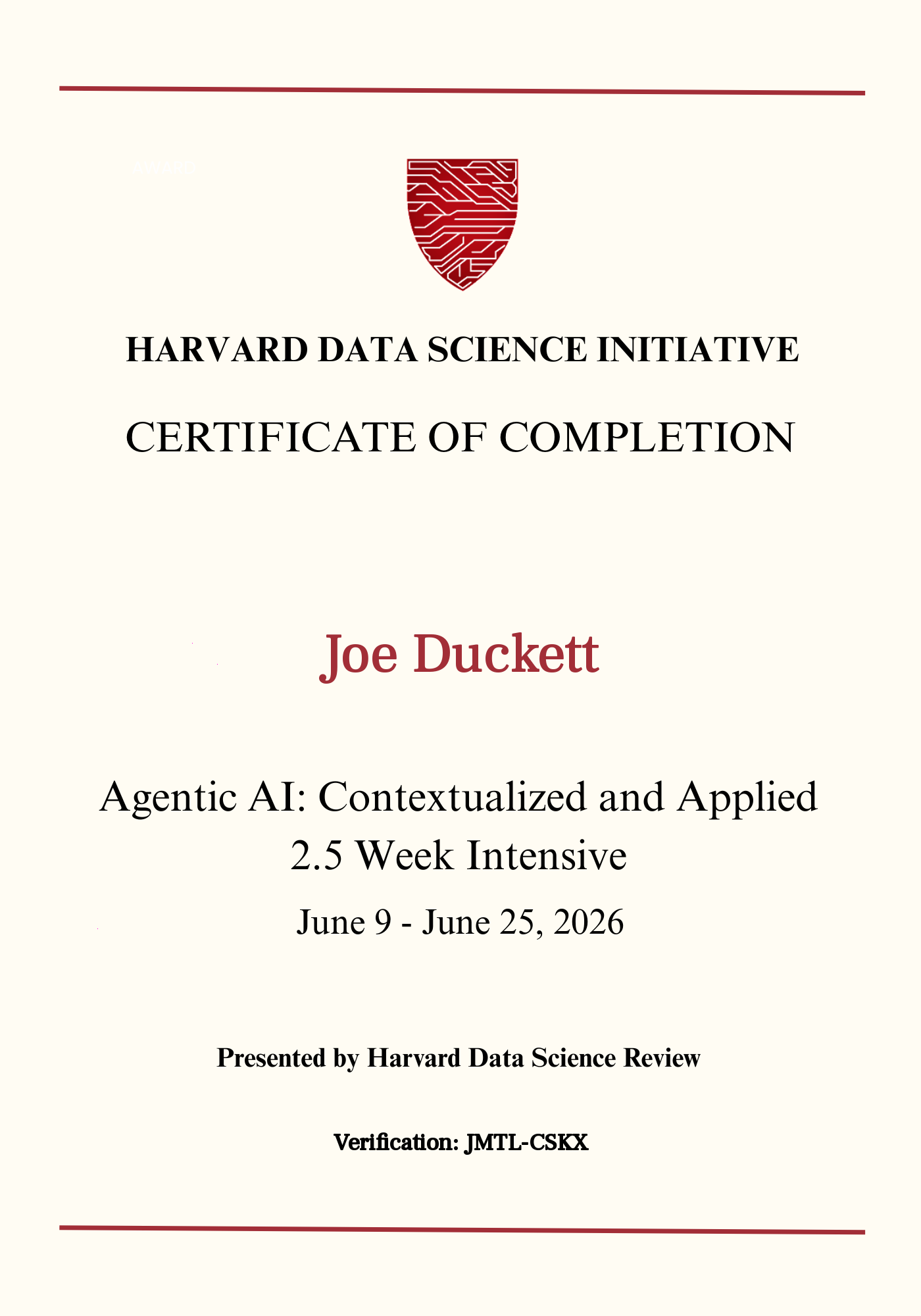 User Certificate