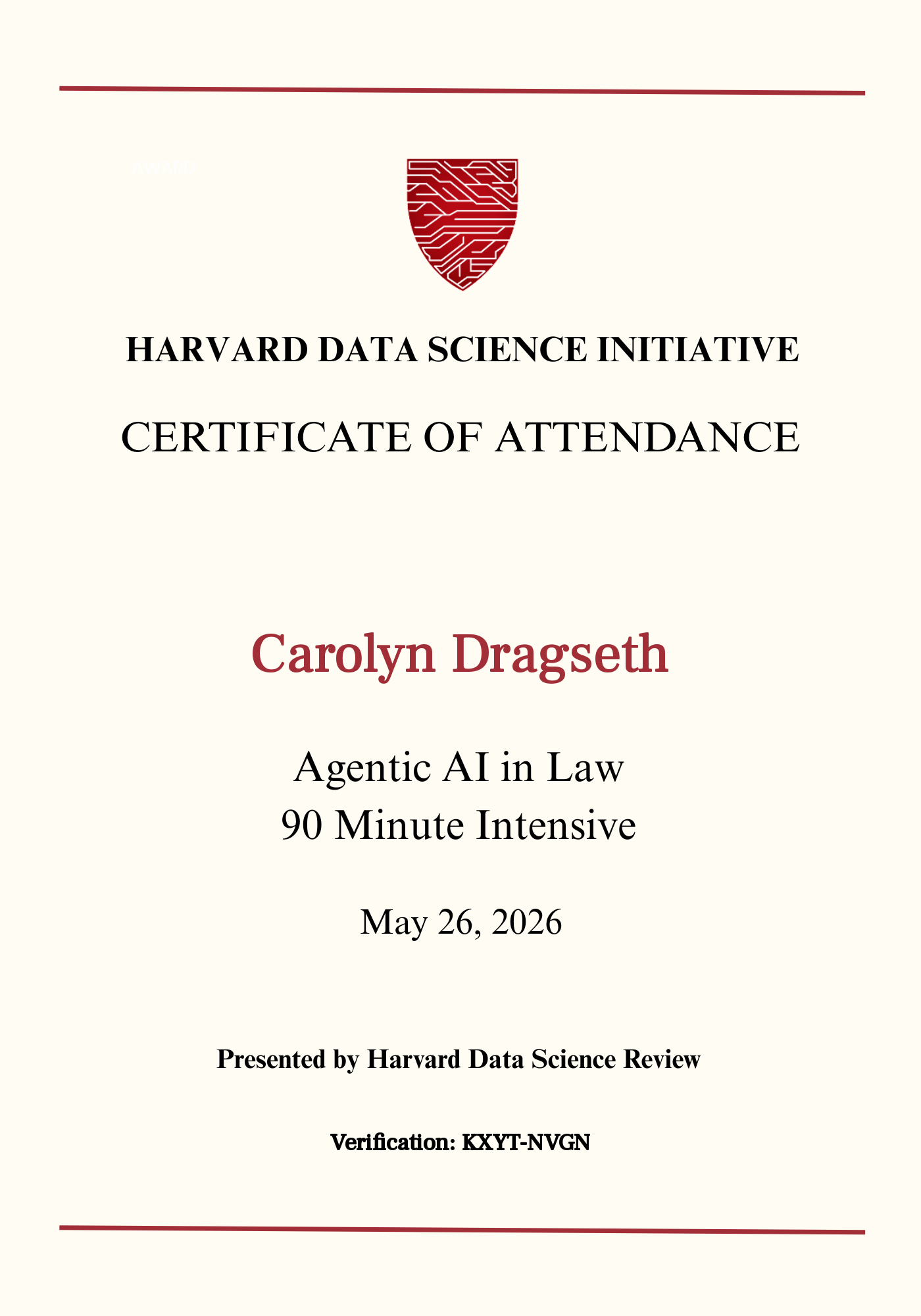 User Certificate