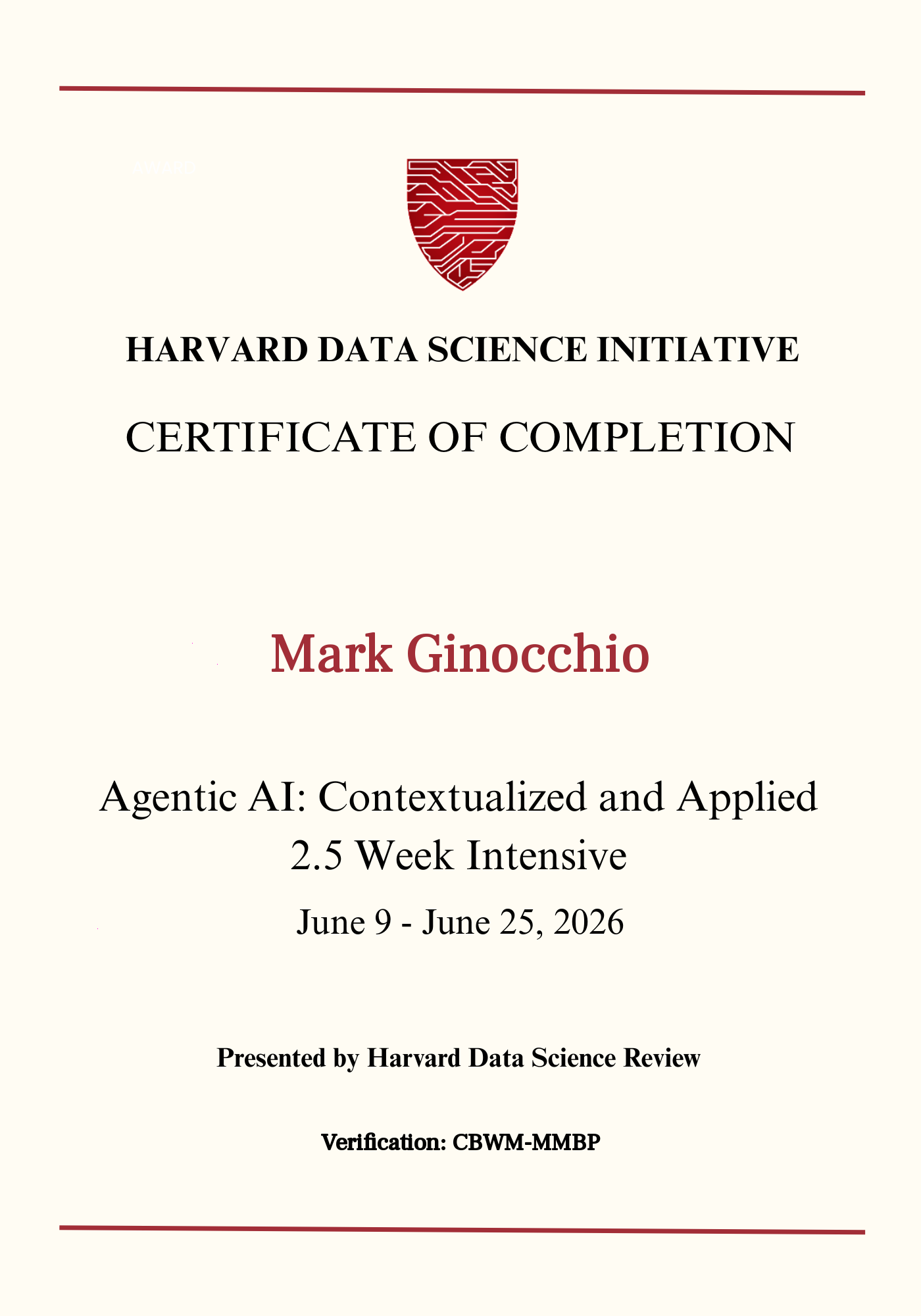 User Certificate