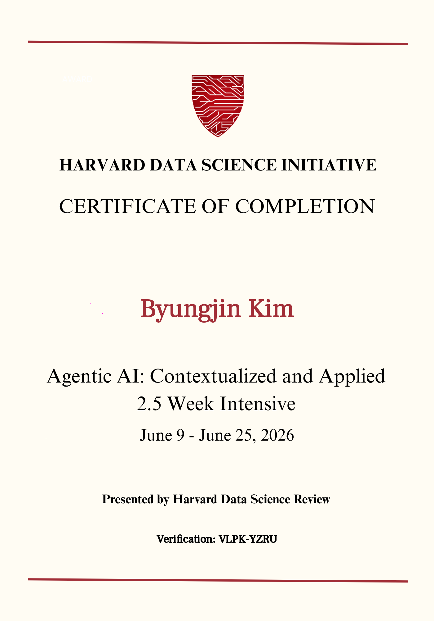 User Certificate