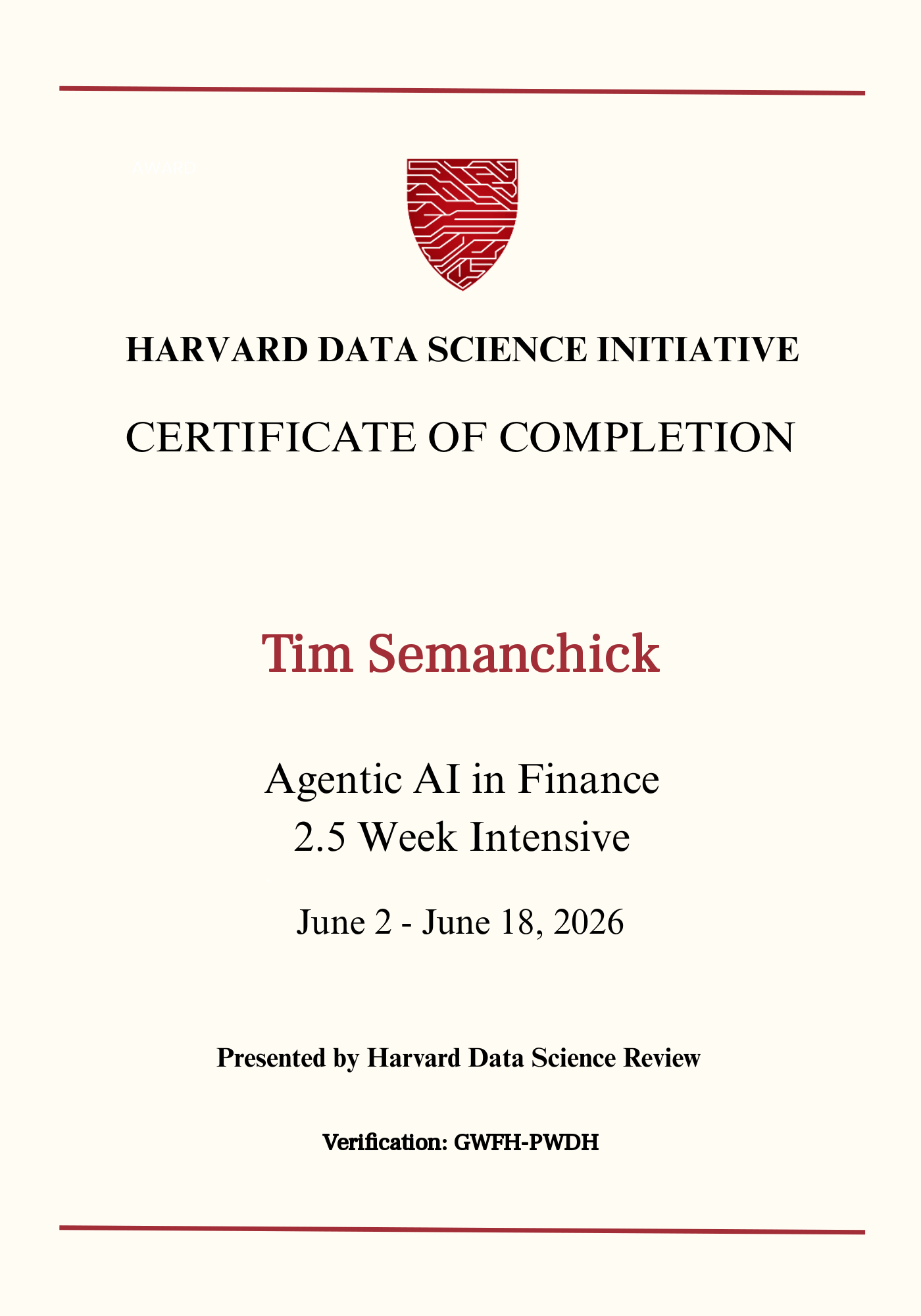 User Certificate